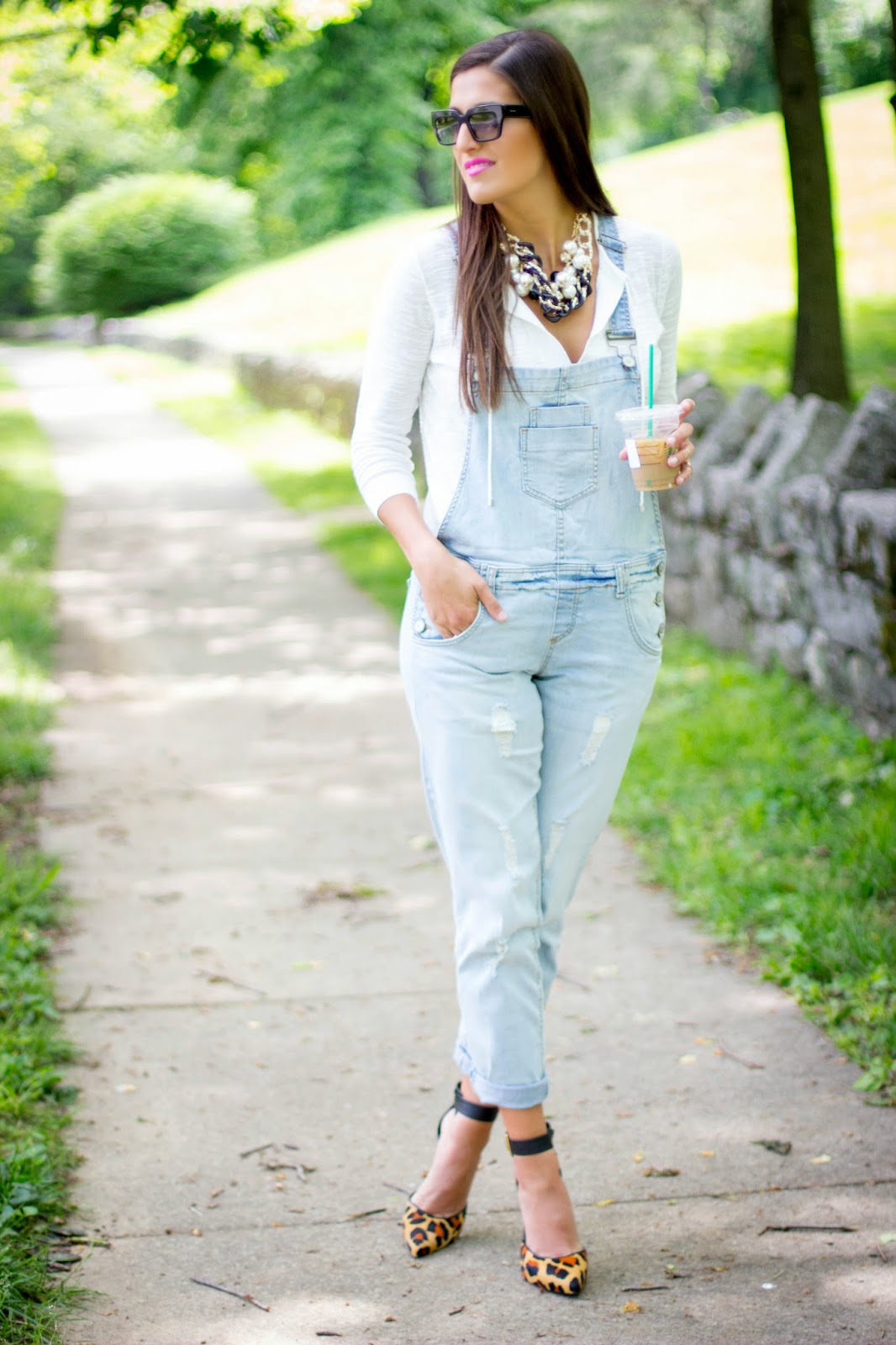 Overalls + Leopard | A Southern Drawl