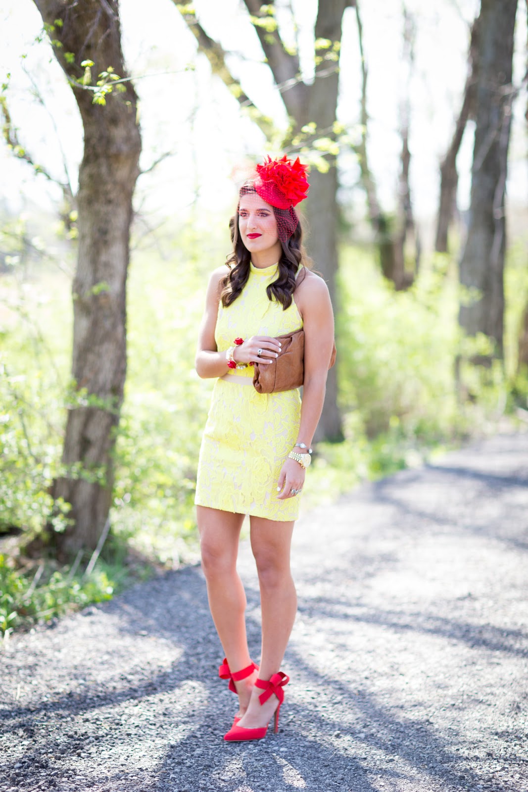 yellow derby dress