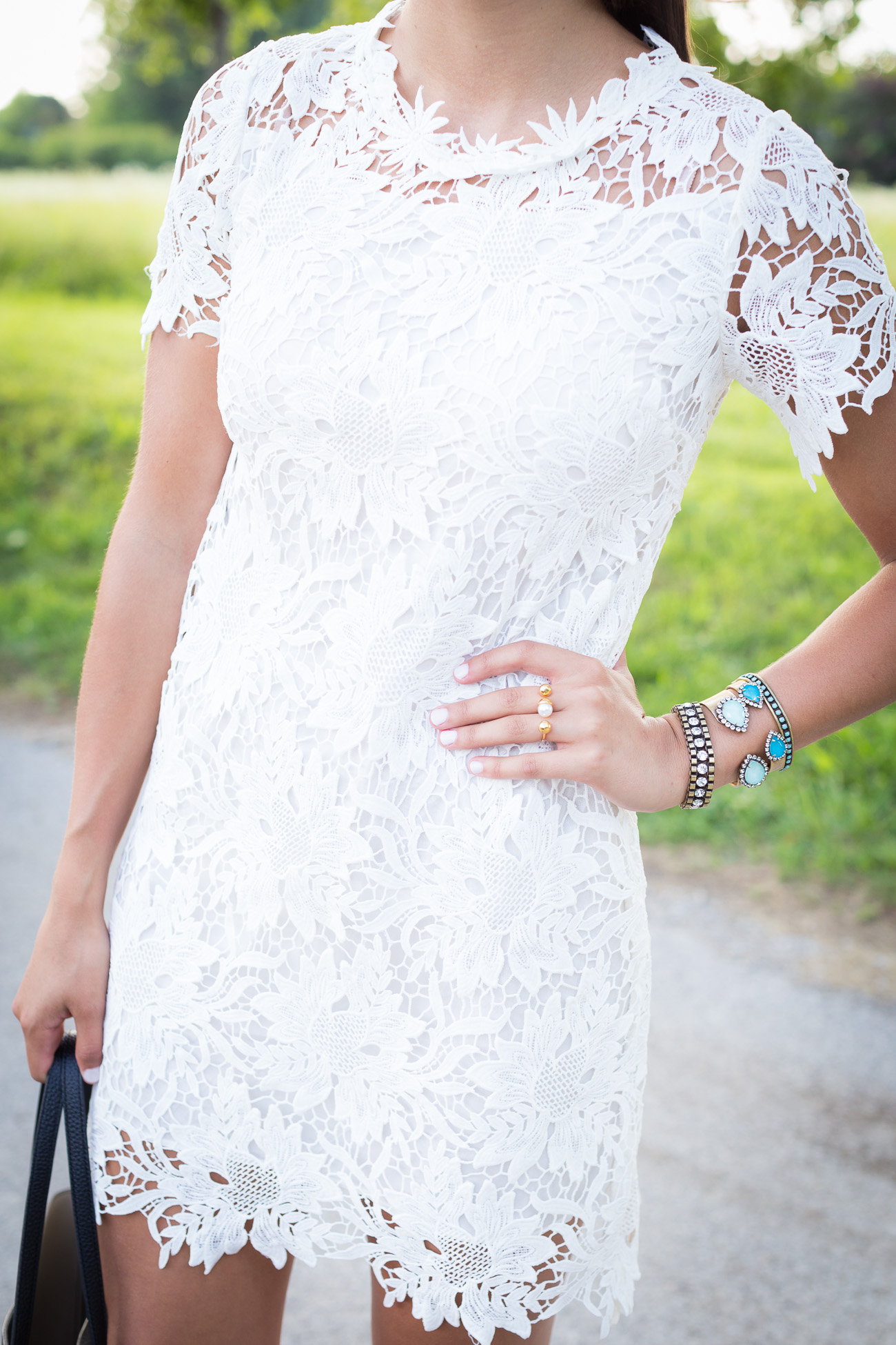 White Crochet Dress | A Southern Drawl