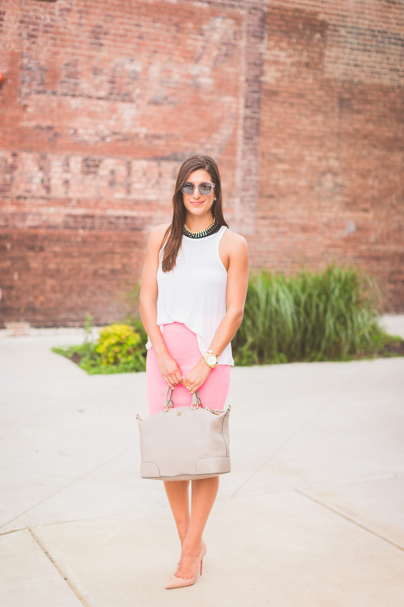 nordstrom skirt and top  // a southern drawl