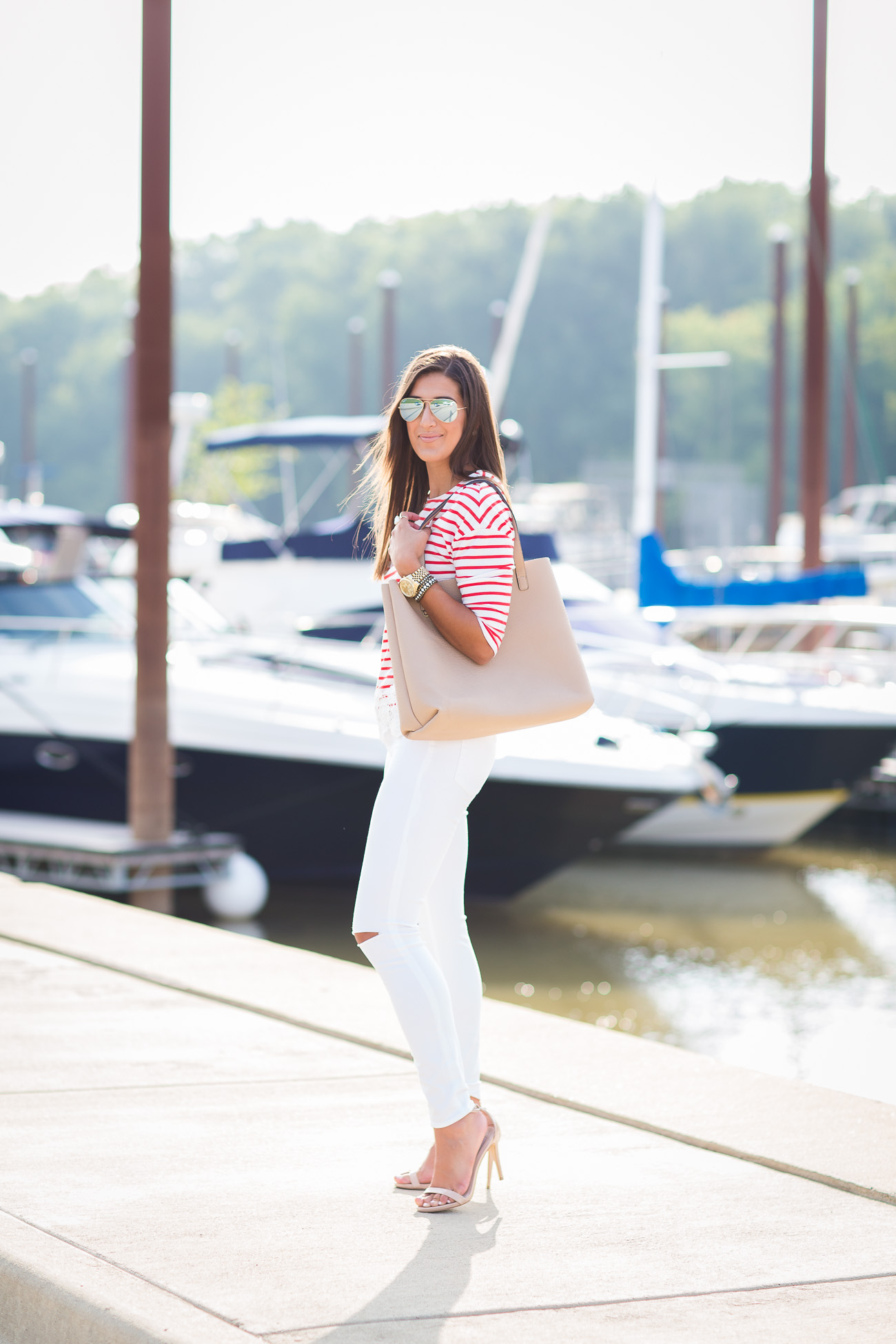 stripe shirt // a southern drawl