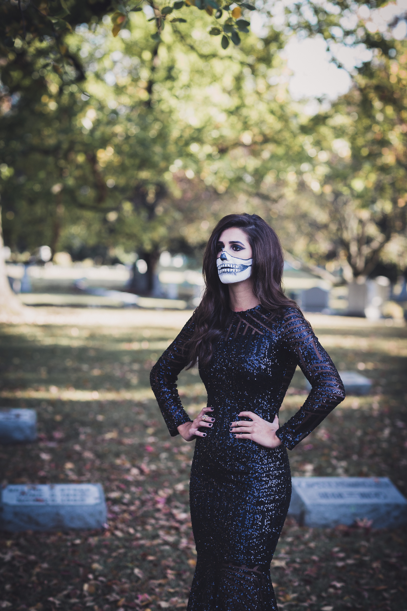 Women Skeleton Costume Makeup