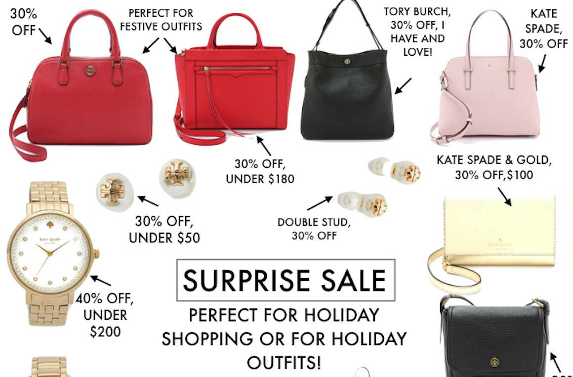 holiday shopping, holiday sale, holiday sales, tory burch sale, kate spade  sale | A Southern Drawl