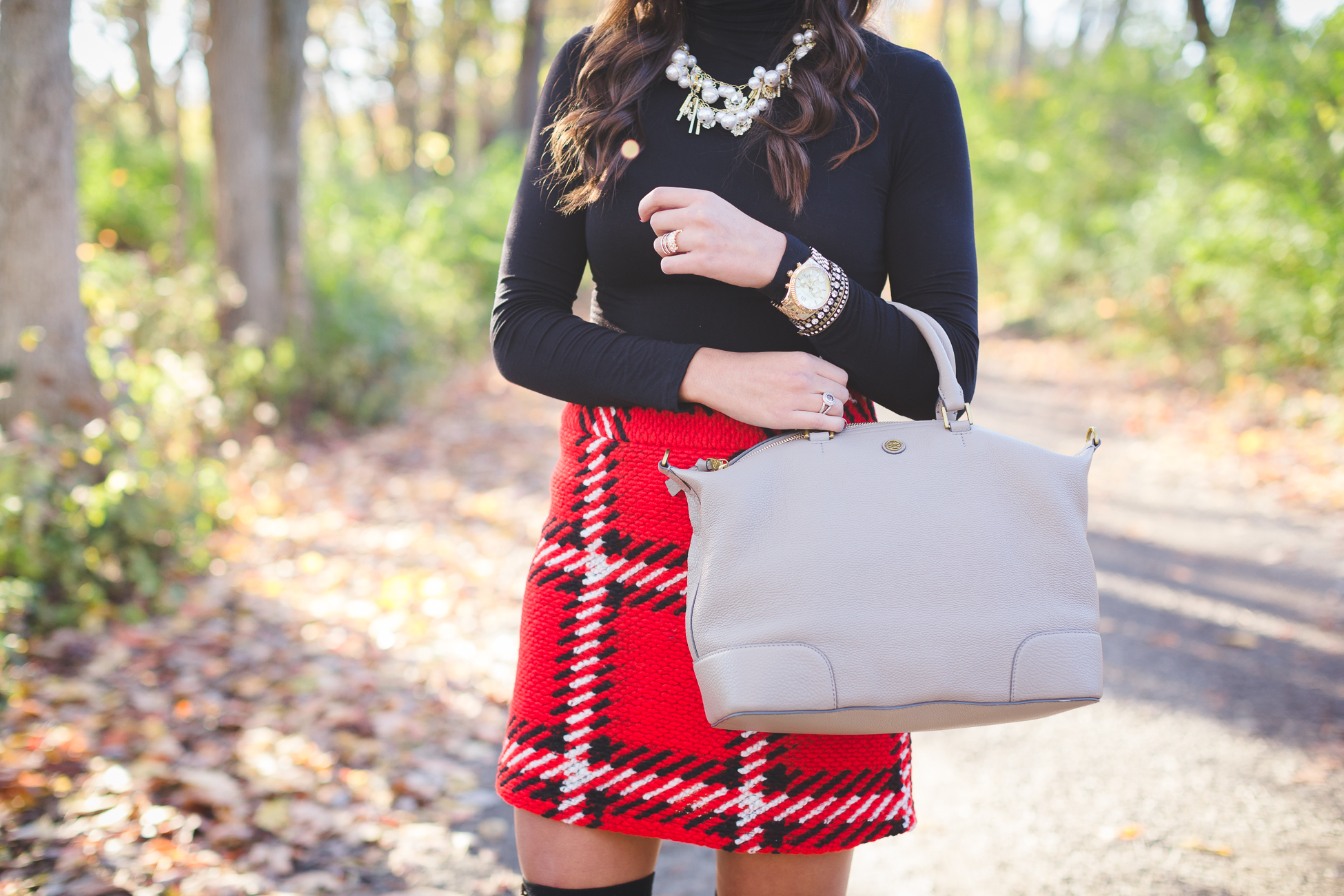 What To Wear To A Holiday Party - Plaid Skirt 
