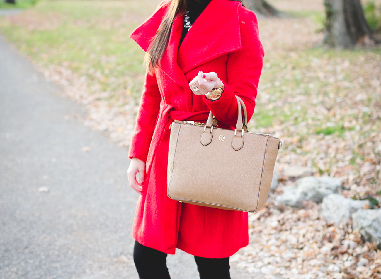 red wrap coat, holiday coat, holiday outfit, holiday style, holiday party look, leopard pumps, calf hair pumps, baublebar statement necklace // grace wainwright from a southern drawl