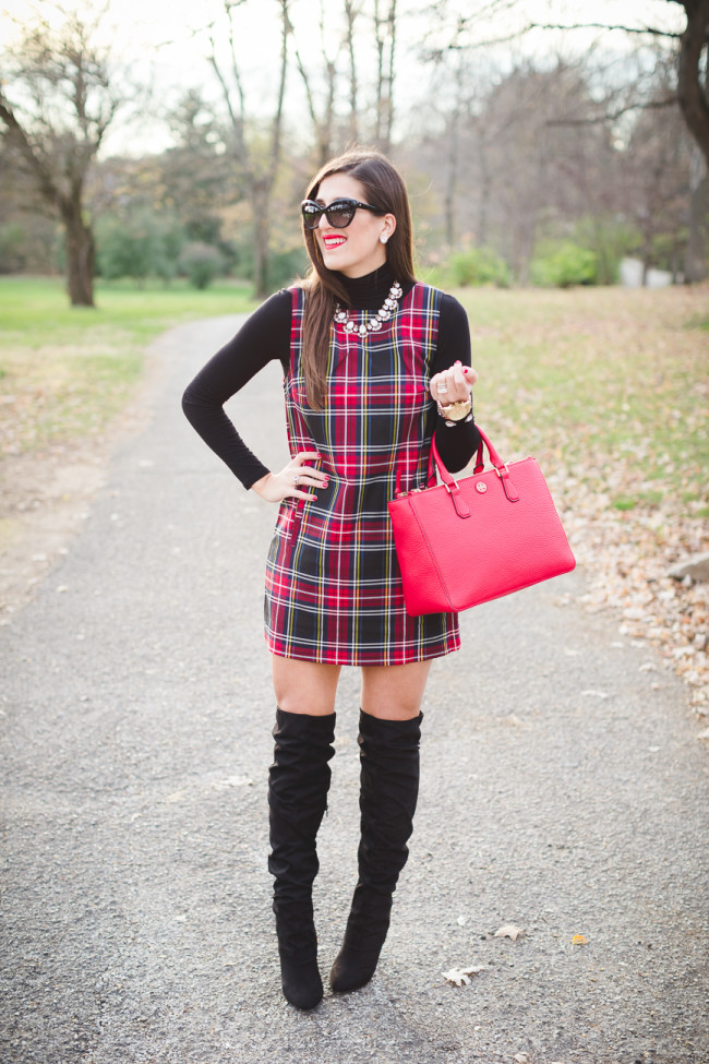 Plaid Shift Dress | A Southern Drawl