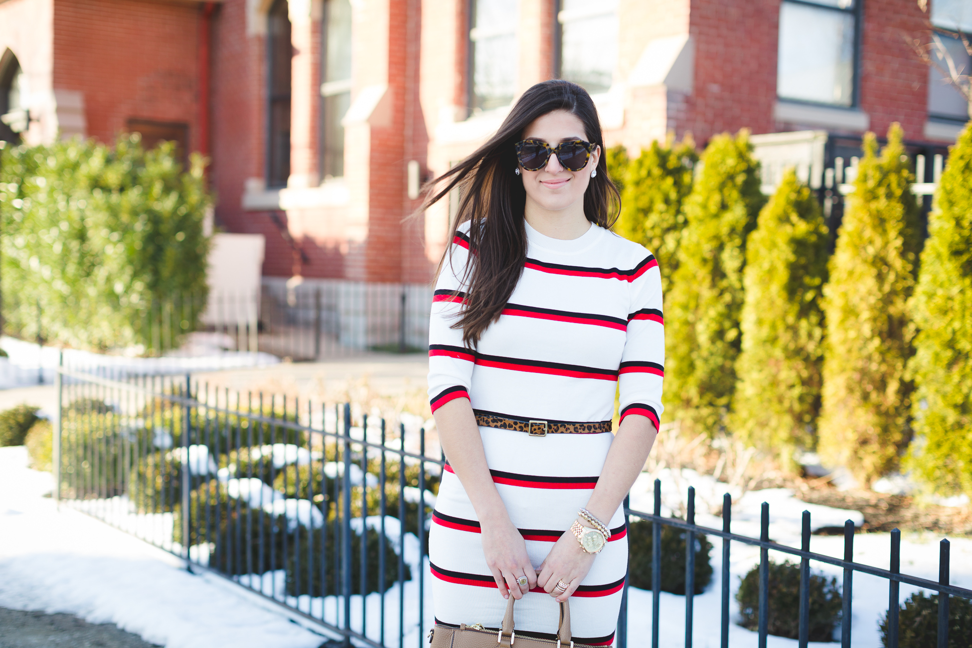 Stripe Midi Dress | A Southern Drawl