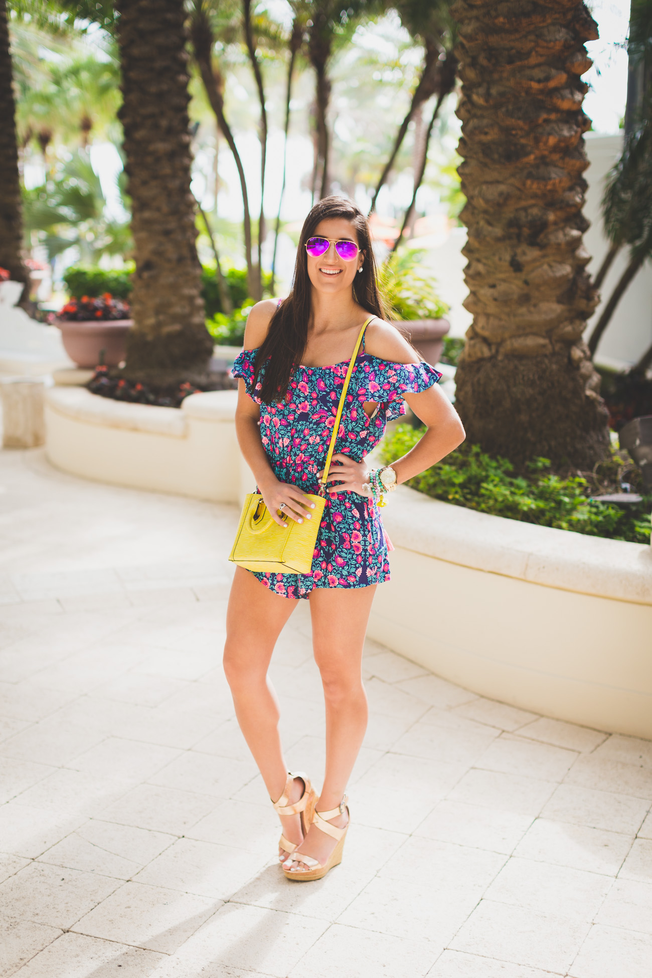 floral romper outfit