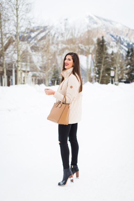 Cream Quilted Jacket A Southern Drawl