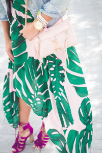 palm print sandals