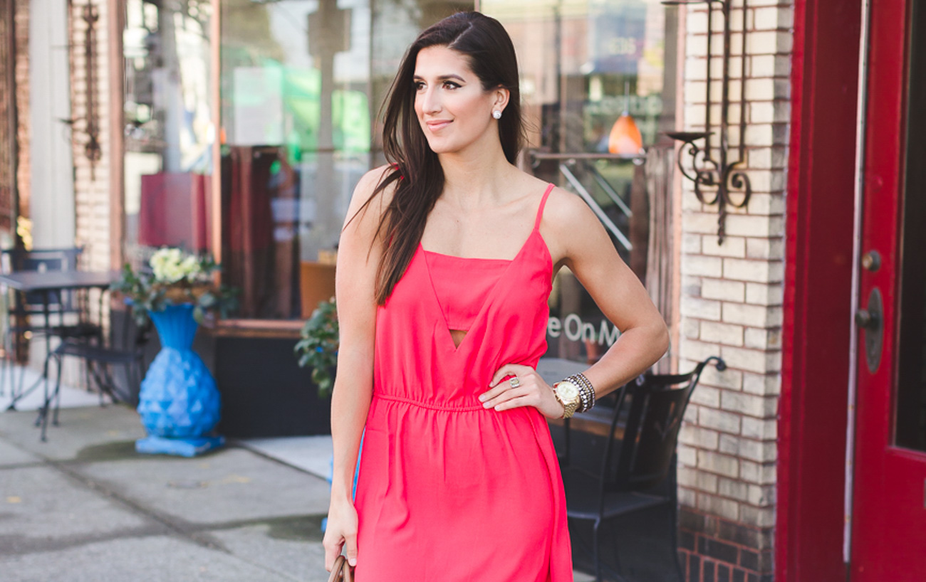 red cutout dress, bb dakota dress, jack by bb dakota, lace up gladiator sandals, tall gladiator sandals, tall lace up sandals, knee-high sandals, shopbop sale, shopbop big event, spring style, spring fever, little red dress // grace wainwright from a southern drawl