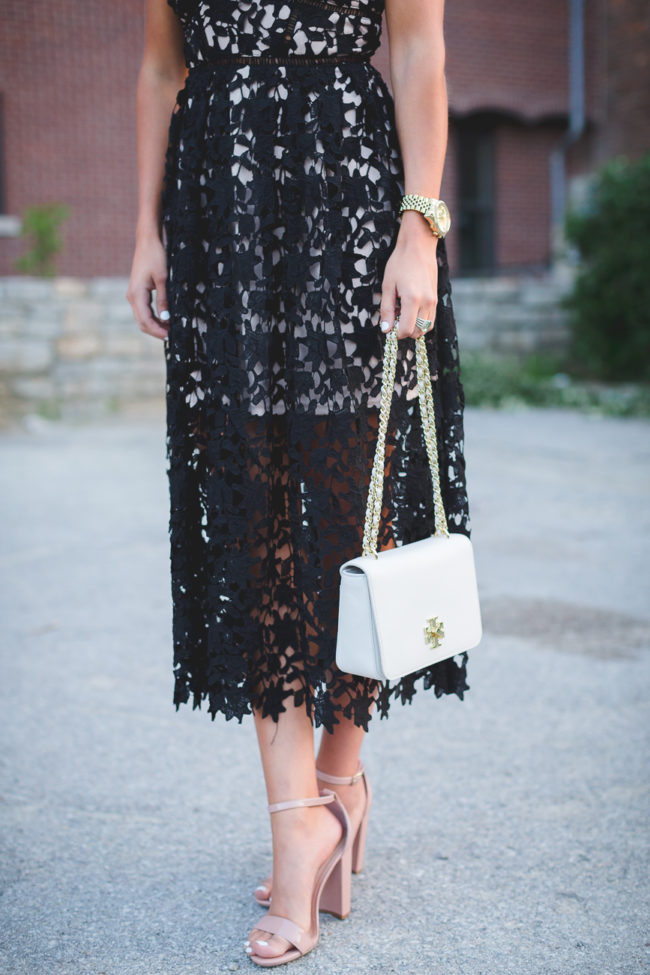 Black Lace Midi Dress | A Southern Drawl