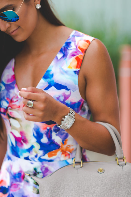 Floral Fit to Flare Dress