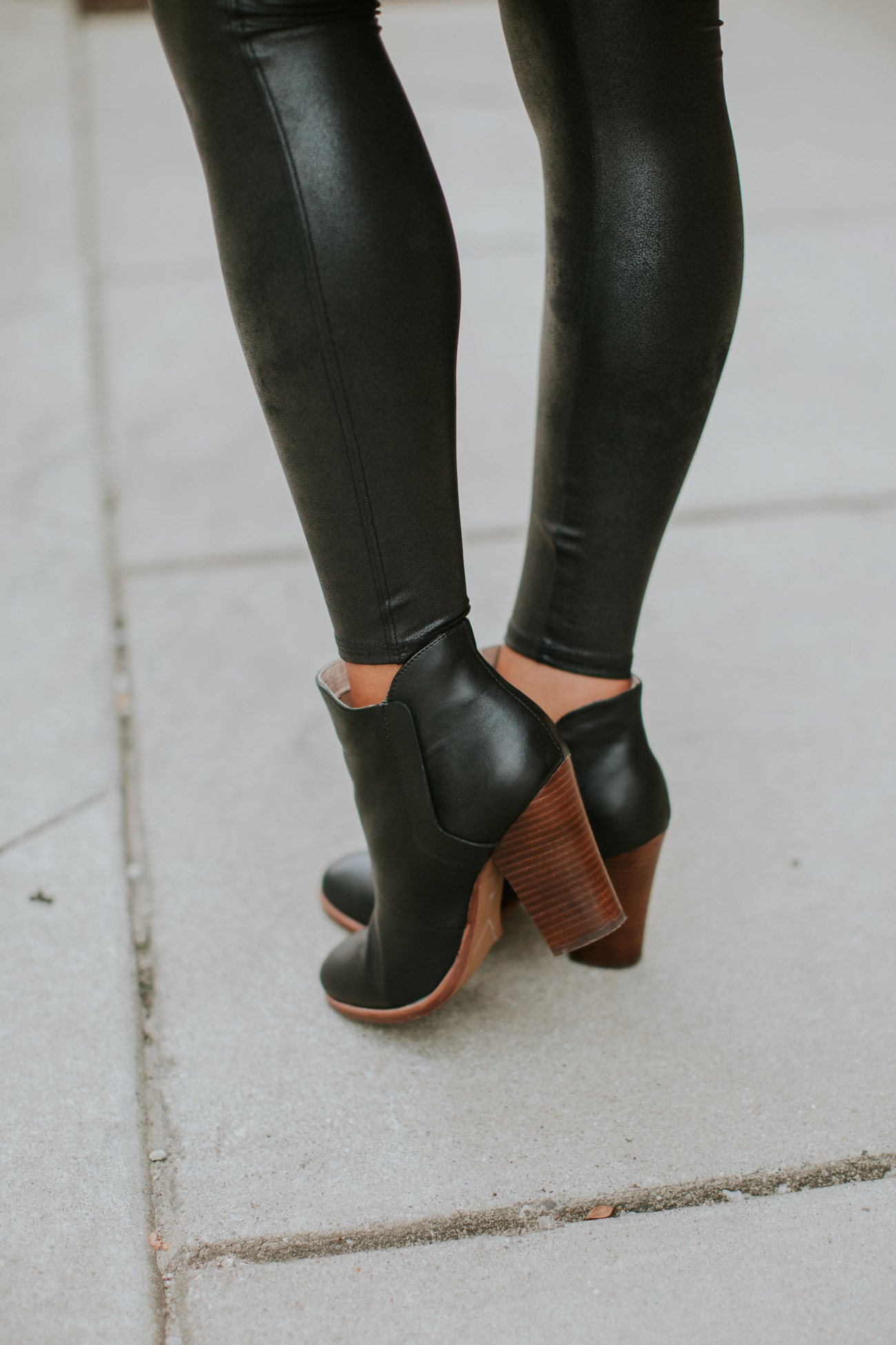 suede moto jacket, faux leather leggings, rebecca minkoff love crossbody bag, free people bodysuit, spanx leather leggings, halogen booties, fall booties, black booties, fall style, fall fashion, cute fall outfit, southern fashion blogger // grace wainwright a southern drawl