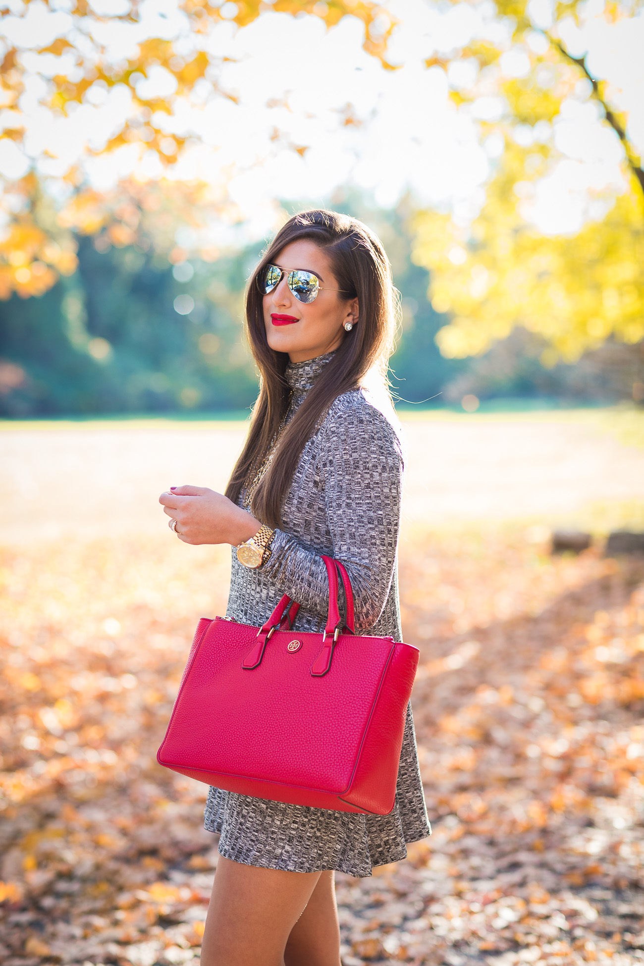 fall outfit ideas, red tory burch tote, red tory burch robinson pebbled square tote, turtleneck sweater dress, cowl neck sweater dress, fall sweater dress, fall style, fall fashion, fall style inspiration, a southern drawl fall outfits, cute fall outfits, preppy fall outfits, southern fashion blogger // grace wainwright a southern drawl