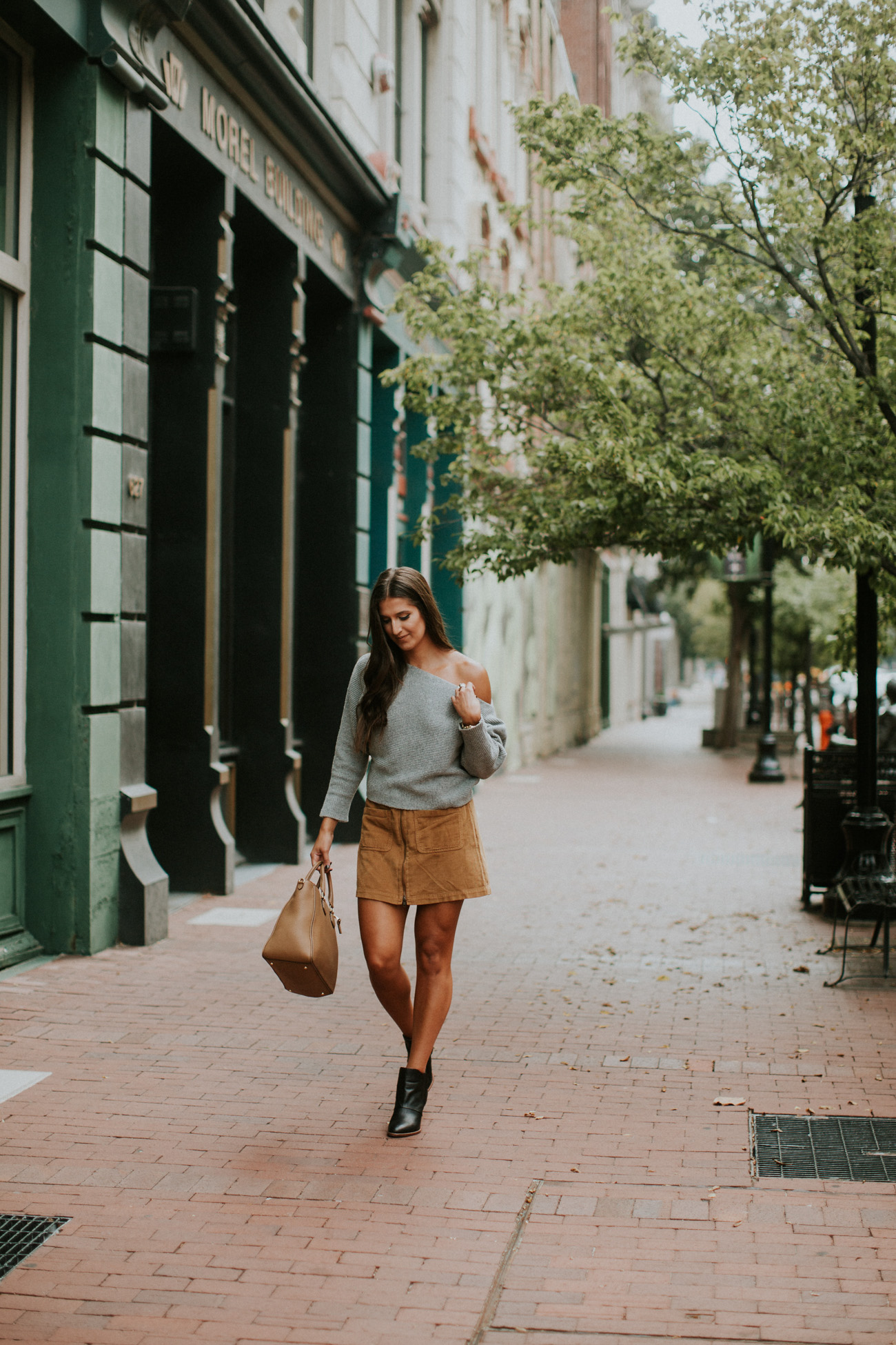 Corduroy Mini Skirt