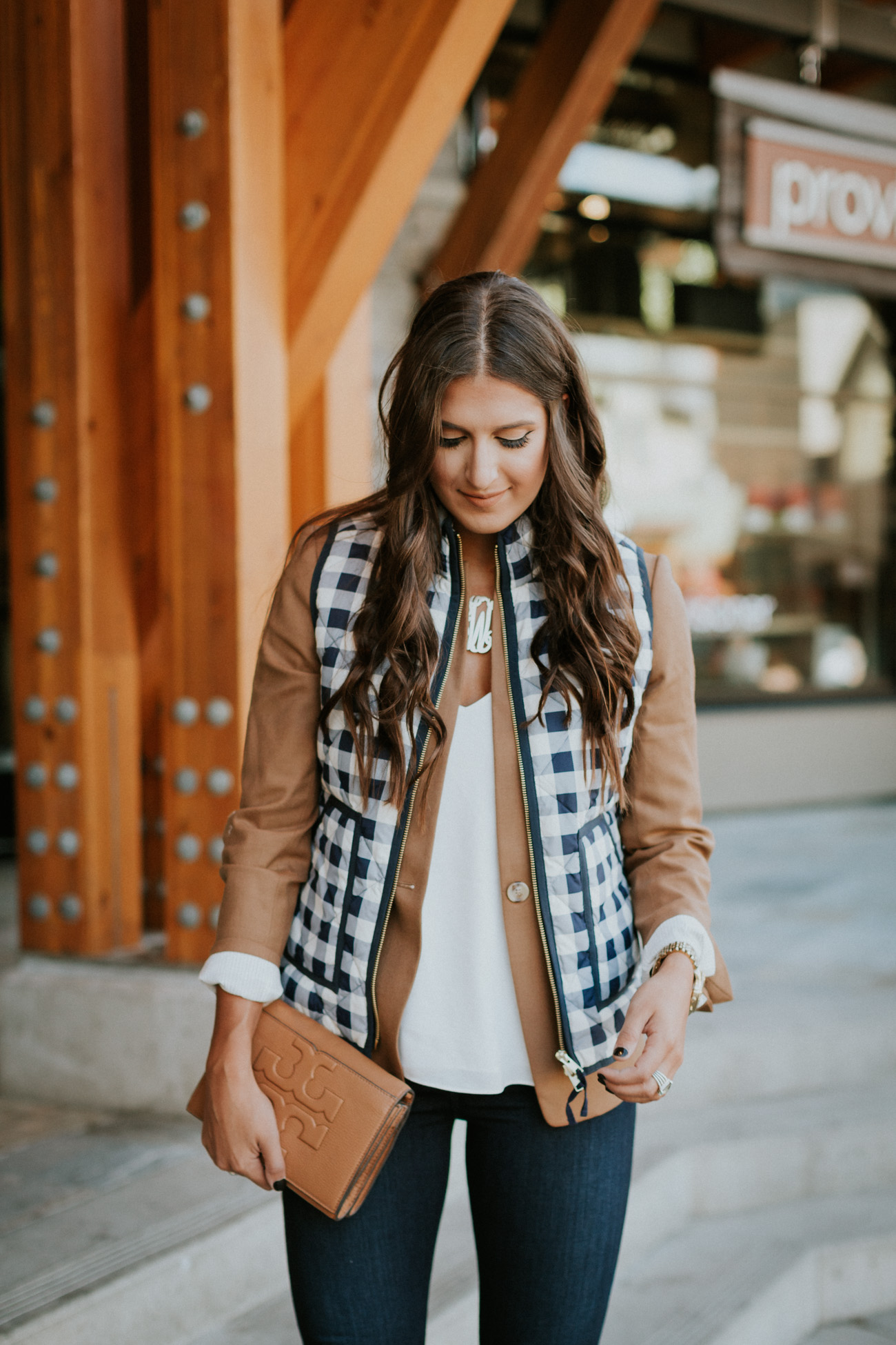 gingham-puffer-vest-7 | A Southern Drawl