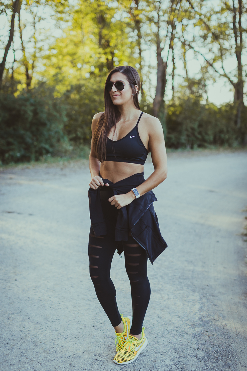 Weekly Workout Routine: Mesh Cut Out Leggings