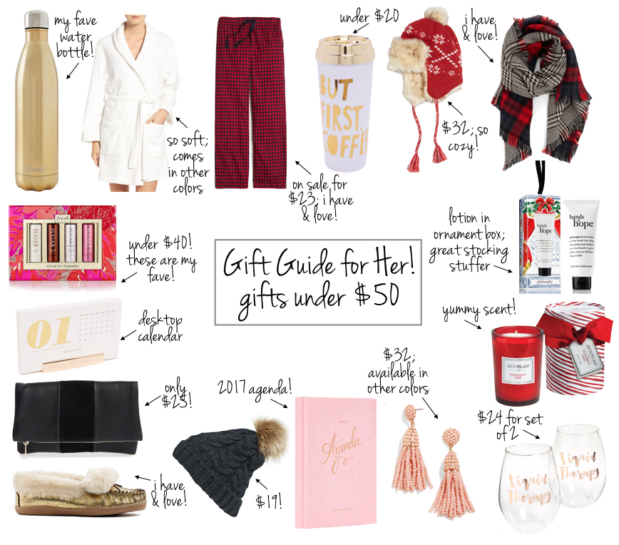 Holiday Gift Guide: Gifts For Her Under $50