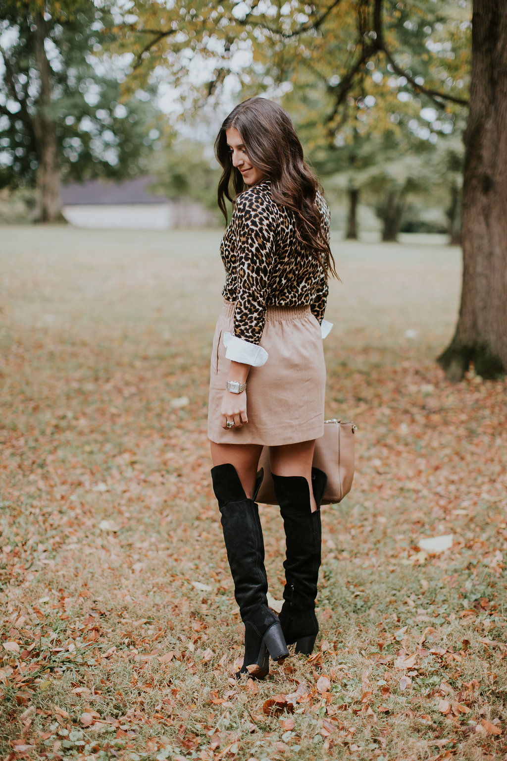 leopard sweater, utility jacket, fall style, over the knee boots, winter fashion, preppy outfit, preppy fashion, preppy style, winter style, j.crew fashion // grace wainwright a southern drawl