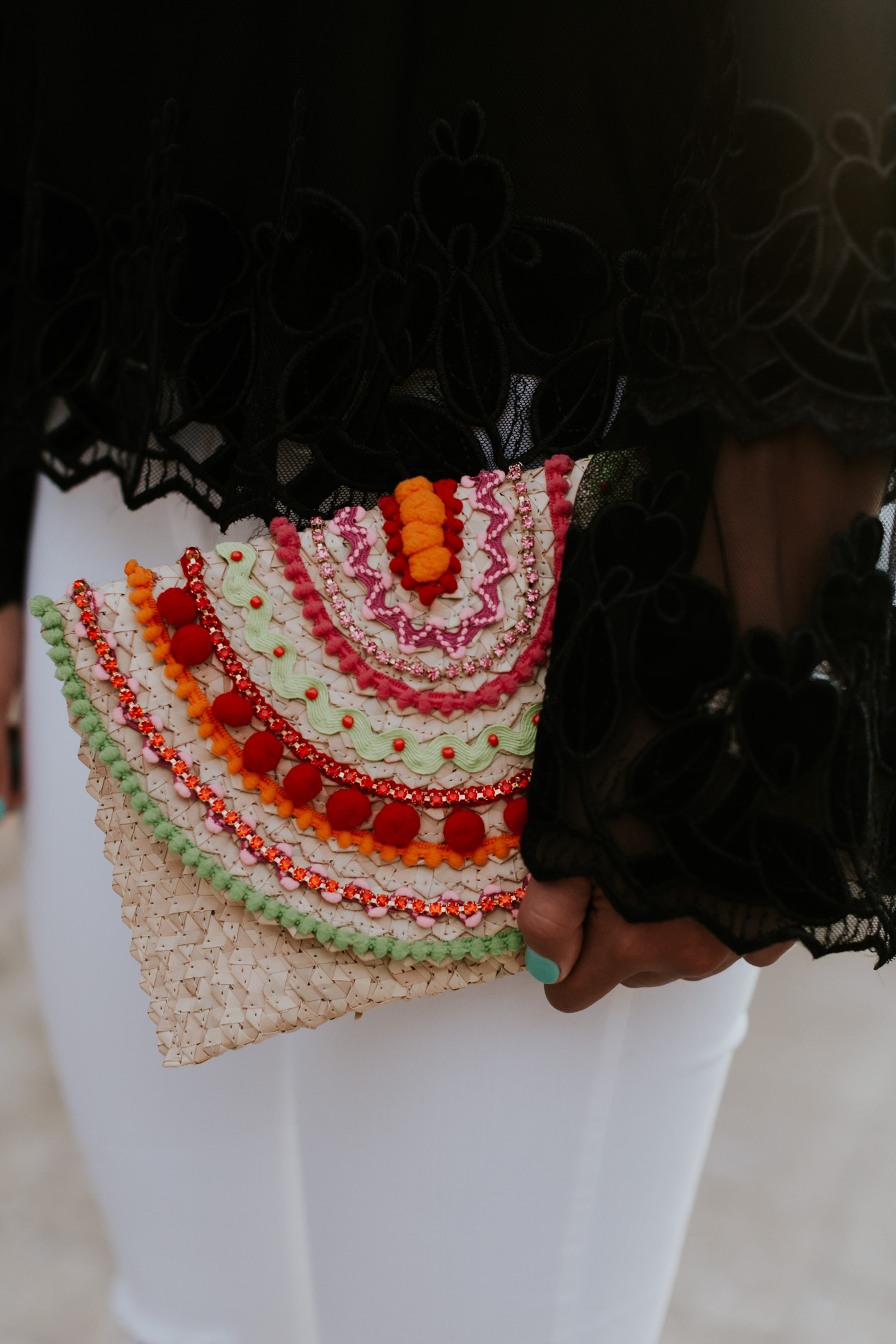 ruffle top, off the shoulder top, endless rose top, off the shoulder ruffle top, mystique clutch, strappy sandals, beach style, beach outfit, vacation outfit, vacation style, turquoise tassel earrings // grace wainwright a southern drawl