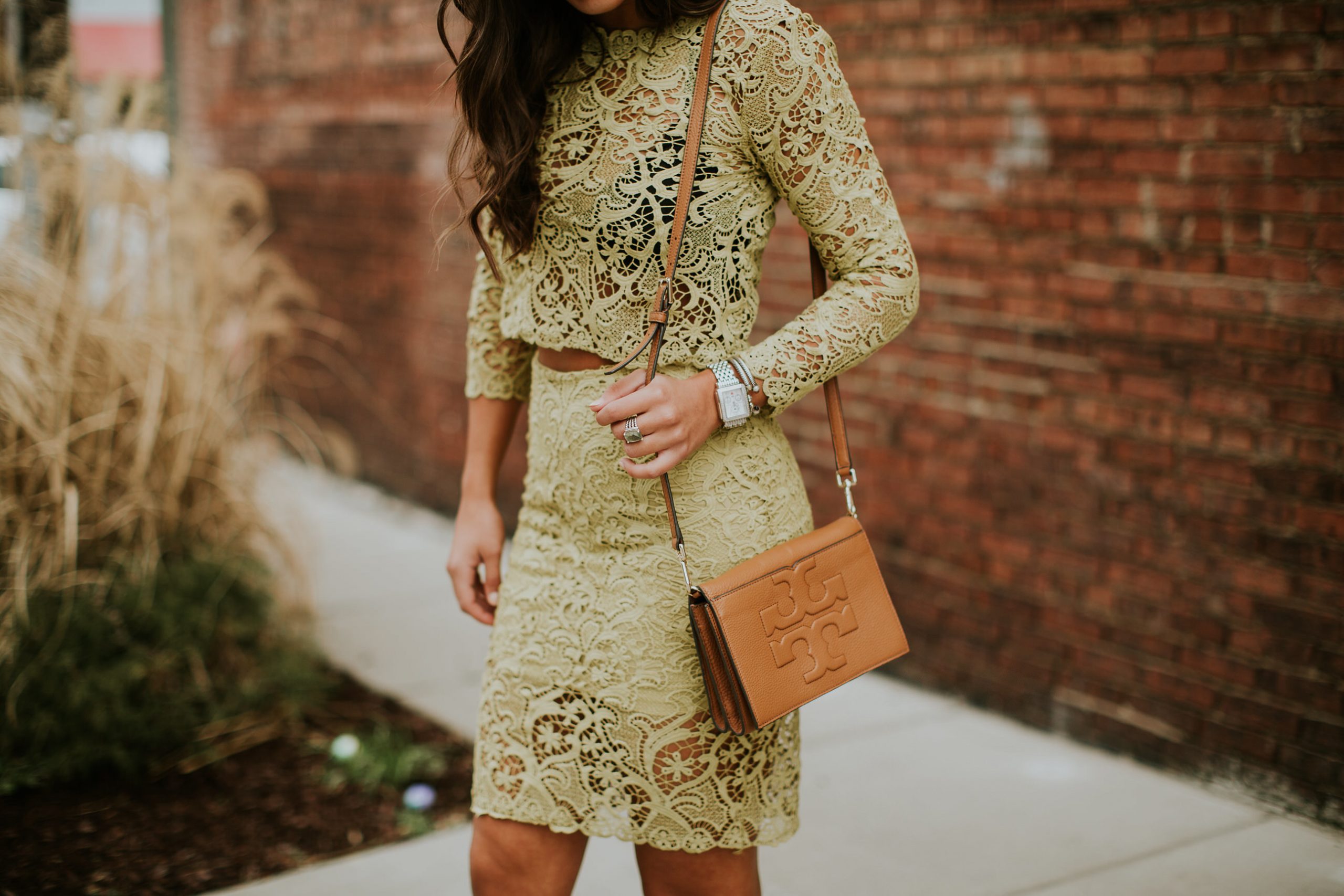 lace skirt set, lace midi skirt, lace mini skirt, lace top, chicwish outfit, black lace bralette, steve madden carrson sandal, tory burch crossbody bag, spring fashion, spring style, spring outfit // grace wainwright a southern drawl