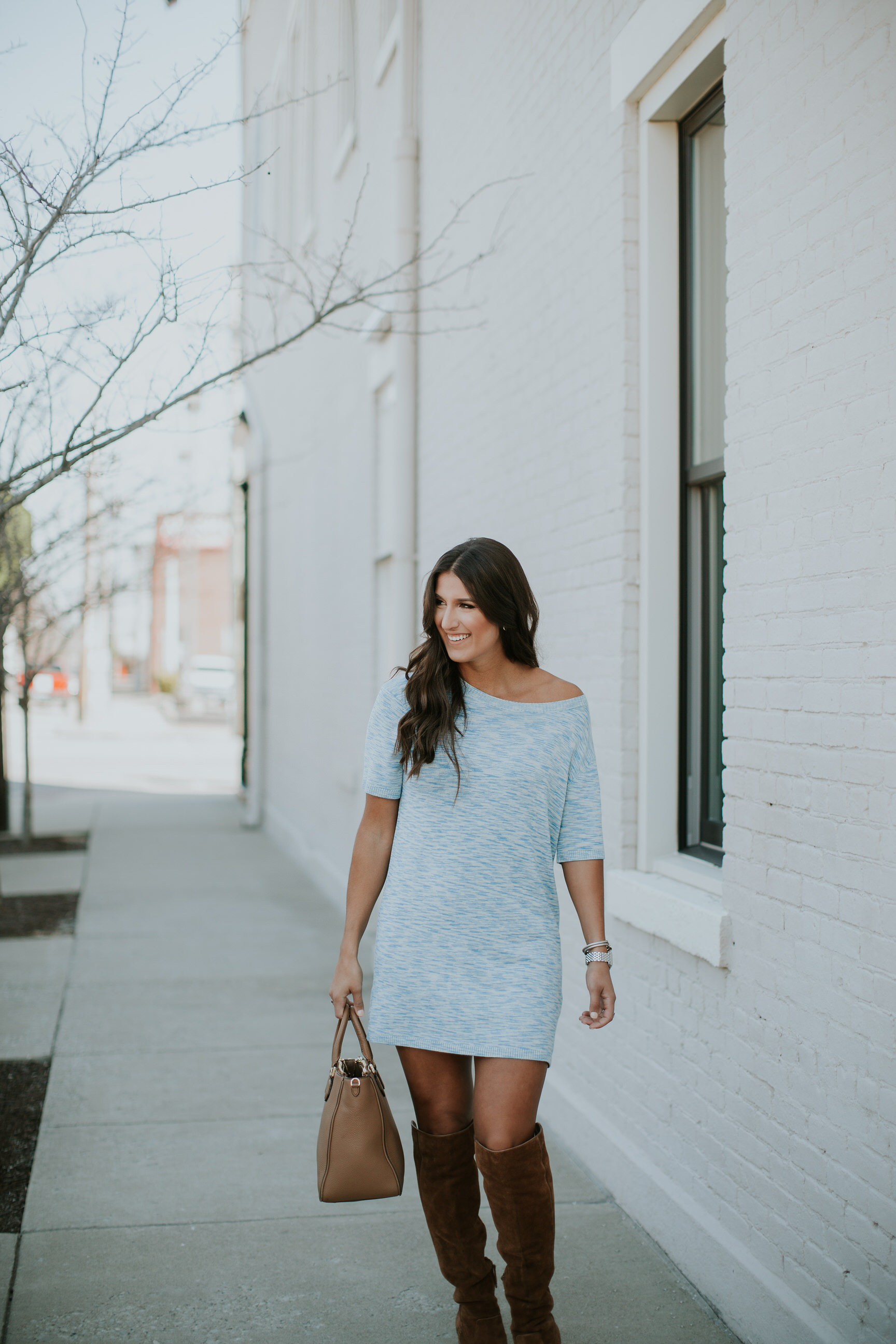 Bumpin' in this Winter White Sweater Dress – Skirt The Rules