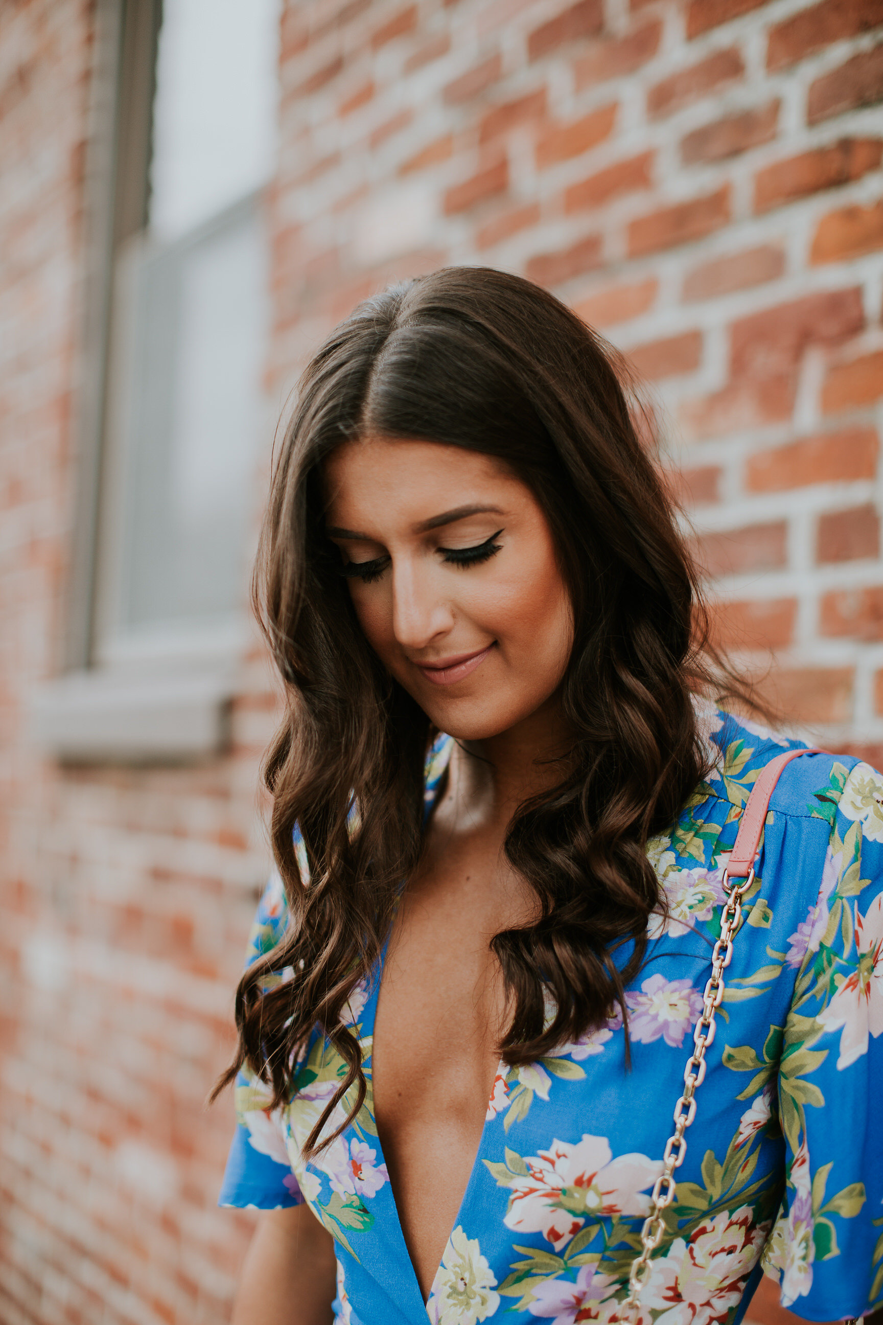 floral wrap dress, floral dress, privacy please floral dress, spring fashion, tory burch chain wallet, dolce vita effie block heeled sandal, dolce vita sandals, gold chain earrings, spring fashion, spring style, vacation style, vacation outfit, wrap mini dress // grace wainwright a southern drawl