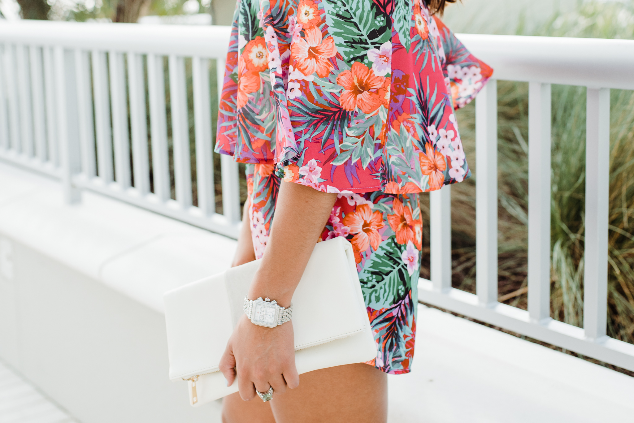 tropical floral romper, vacation fashion, vacation style, tropical romper, show me your mumu romper, show me your mumu outfit, jeffrey campbell sandals, florida style // grace wainwright a southern drawl