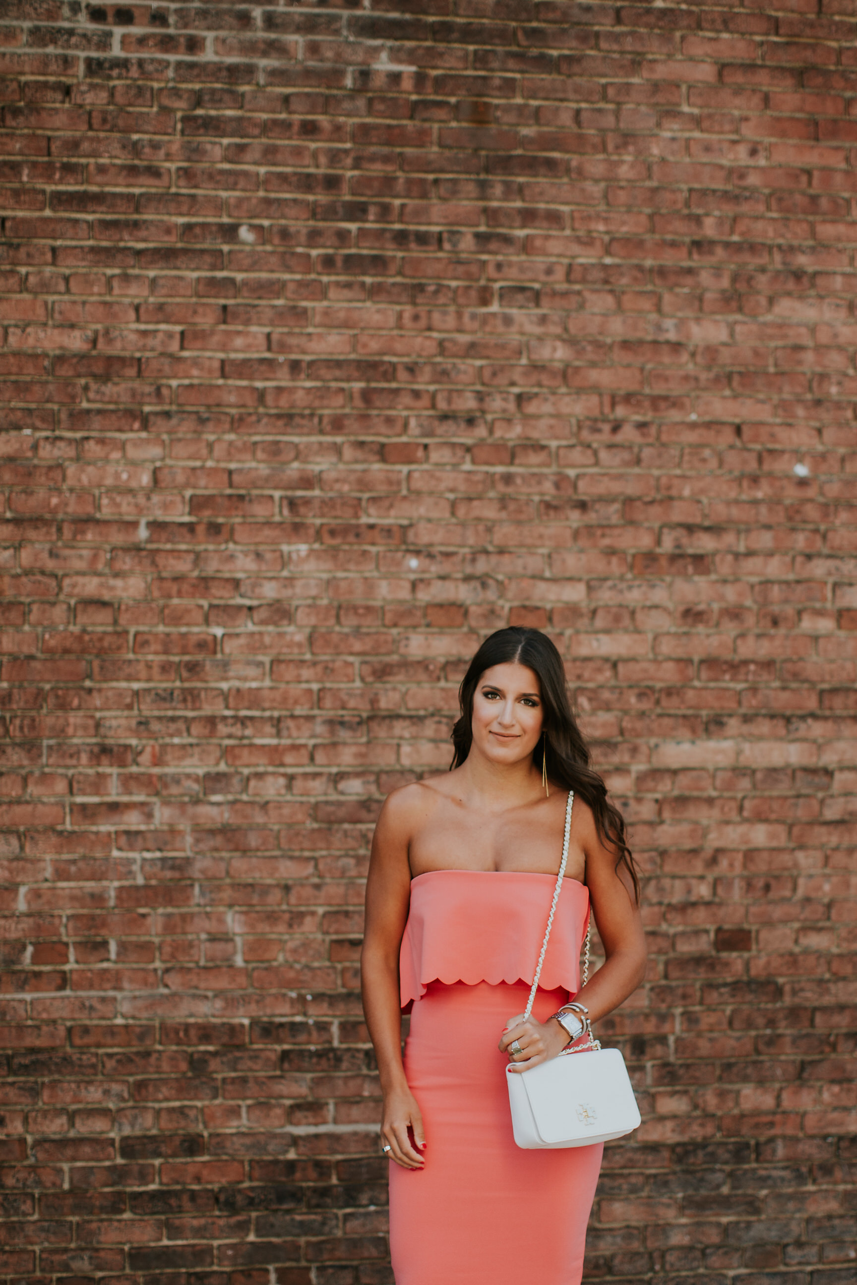 scallop midi dress, cocktail dress, wedding guest dress, likely driggs dress, summer dress, neon cocktail dress, neon scallop dress, midi dresses, cocktail midi dresses, southern fashion, southern blogger, style blogger // grace wainwright a southern drawl