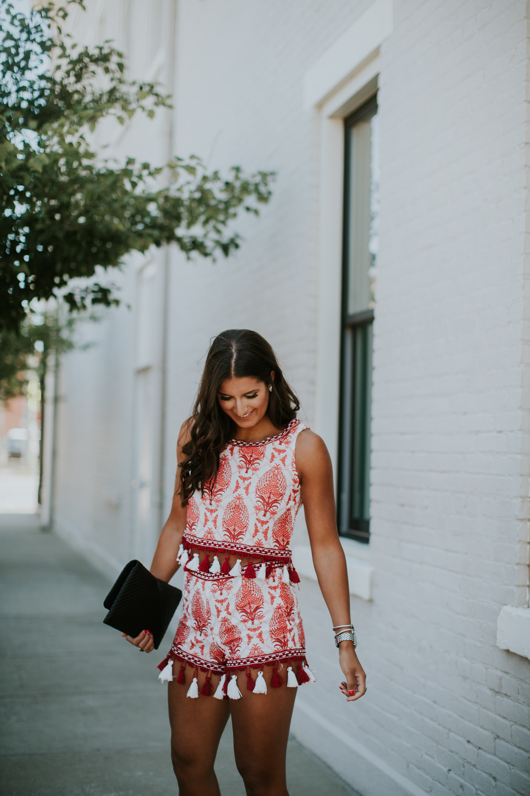 weekend style, tassel outfit, tassel coordinates set, tassel romper, tassel set, nasty gal outfits, nastygal outfits, lace romper, off the shoulder romper, off the shoulder lace romper, black mesh maxi dress, black mesh gown, summer weekend style, summer style, summer fashion // grace wainwright a southern drawl