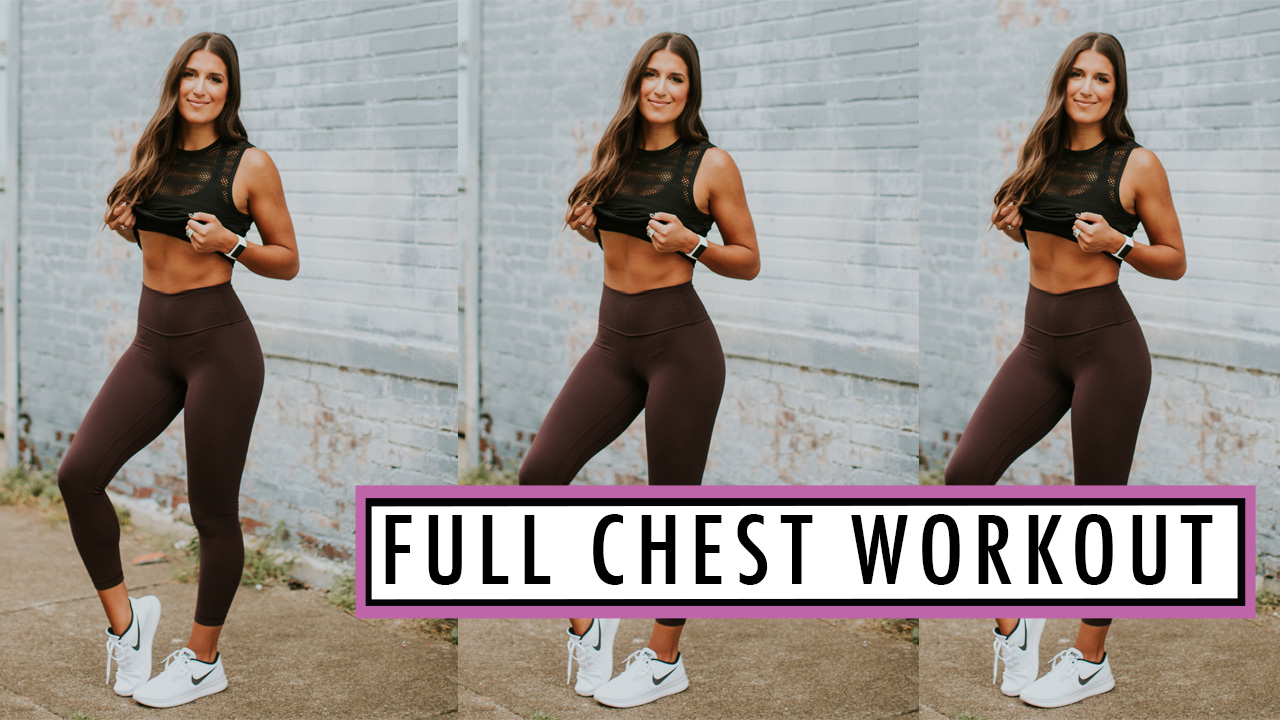 full chest workout, female workout routines, weekly workout routines, workout video, fitwithasd, #fitwithasd, a southern drawl fitness videos, grace wainwright fitness, lululemon align pant, lululemon align crop leggings, lululemon free to be wild bra, lululemon sports bra, a southern drawl workouts, winter activewear, fall activewear, lululemon high times pant, lululemon wunder under pant, lululemon activewear, athleisure, cute activewear outfit, a southern drawl workouts, weekly workout routine, weekly workouts, weekly exercises, polar a360 watch, cute activewear, cute workout outfit, running routine, girl gains, fitness inspiration, fitspo, athleisure, nike athleisure outfit // grace wainwright a southern drawl
