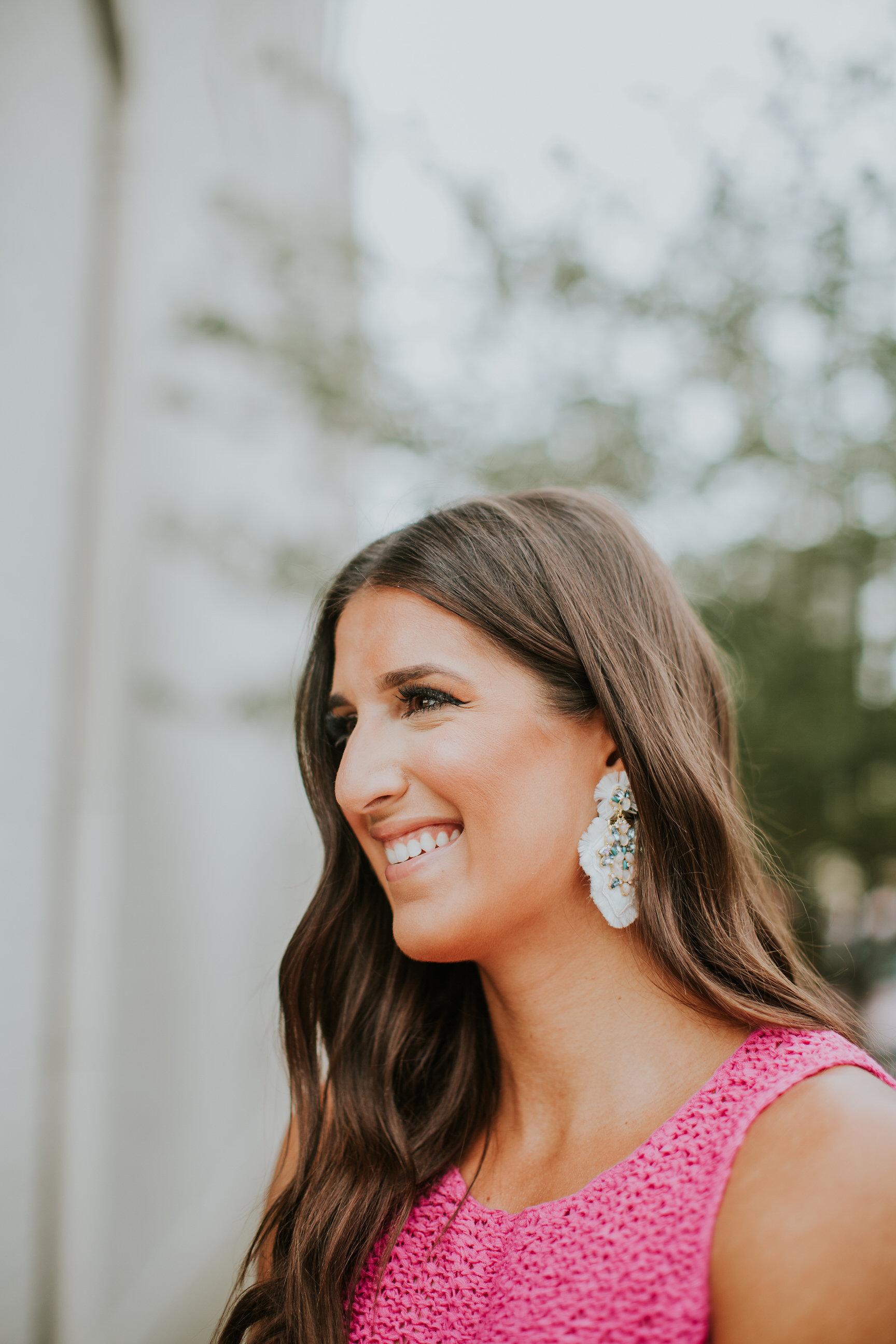 pink tassel top, lilly pulitzer tops, lilly pulitzer outfit, lilly pulitzer fashion, summer in lilly, resort365, buy me lilly, preppy fashion, fuchsia top, tassel top, baublebar statement earrings, tory burch crossbody bag, preppy fashion, preppy outfit ideas // grace wainwright a southern drawl