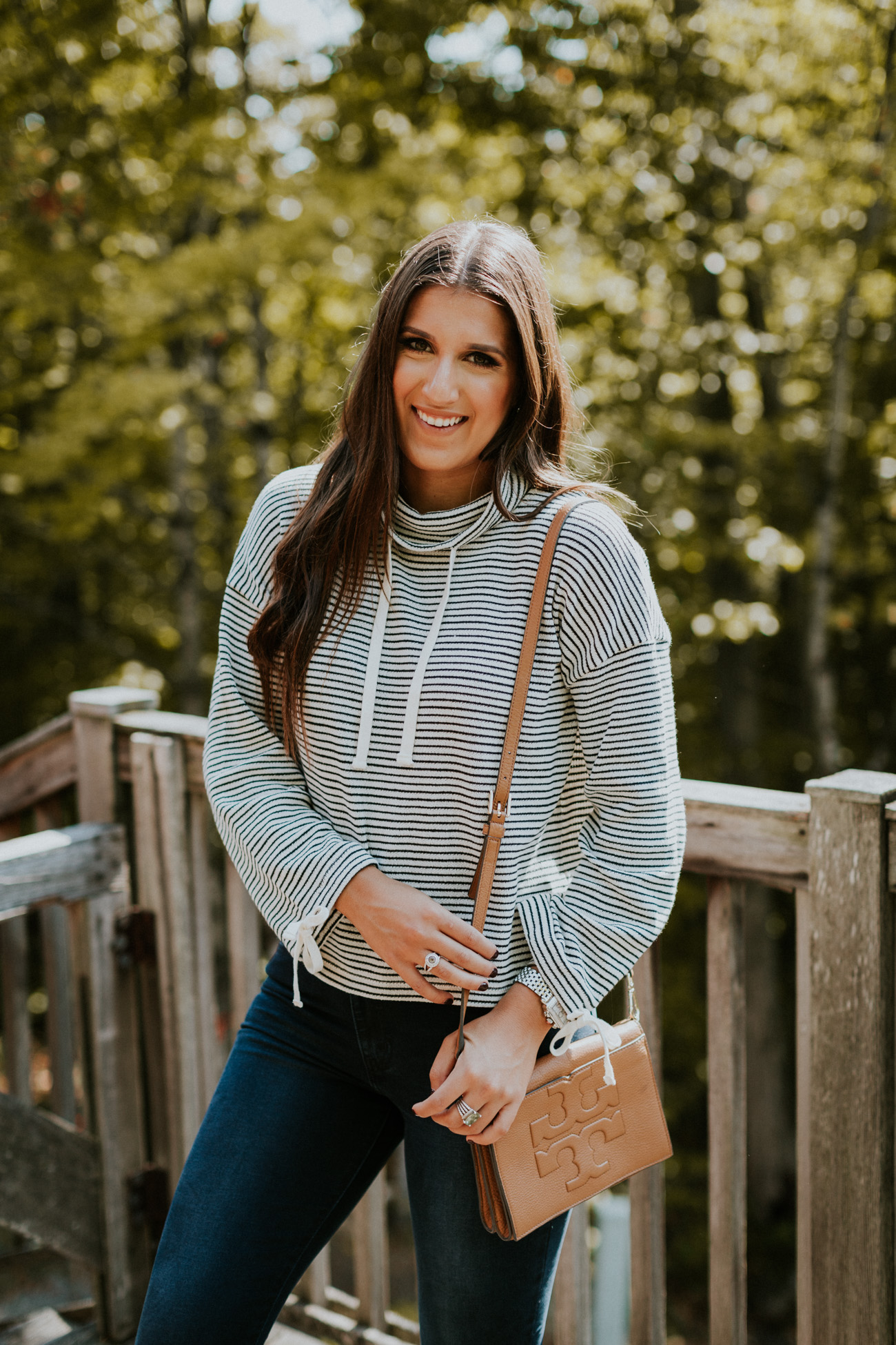 funnel neck pullover, stripe pullover, madewell funnel neck pullover, madewell pullover, madewell fall outfit, fall style, fall fashion, fall outfits, fall outfit ideas, duckboots, sperry's duck boots, bean boots, sperry boots, new hampshire travel, flume gorge // grace wainwright a southern drawl