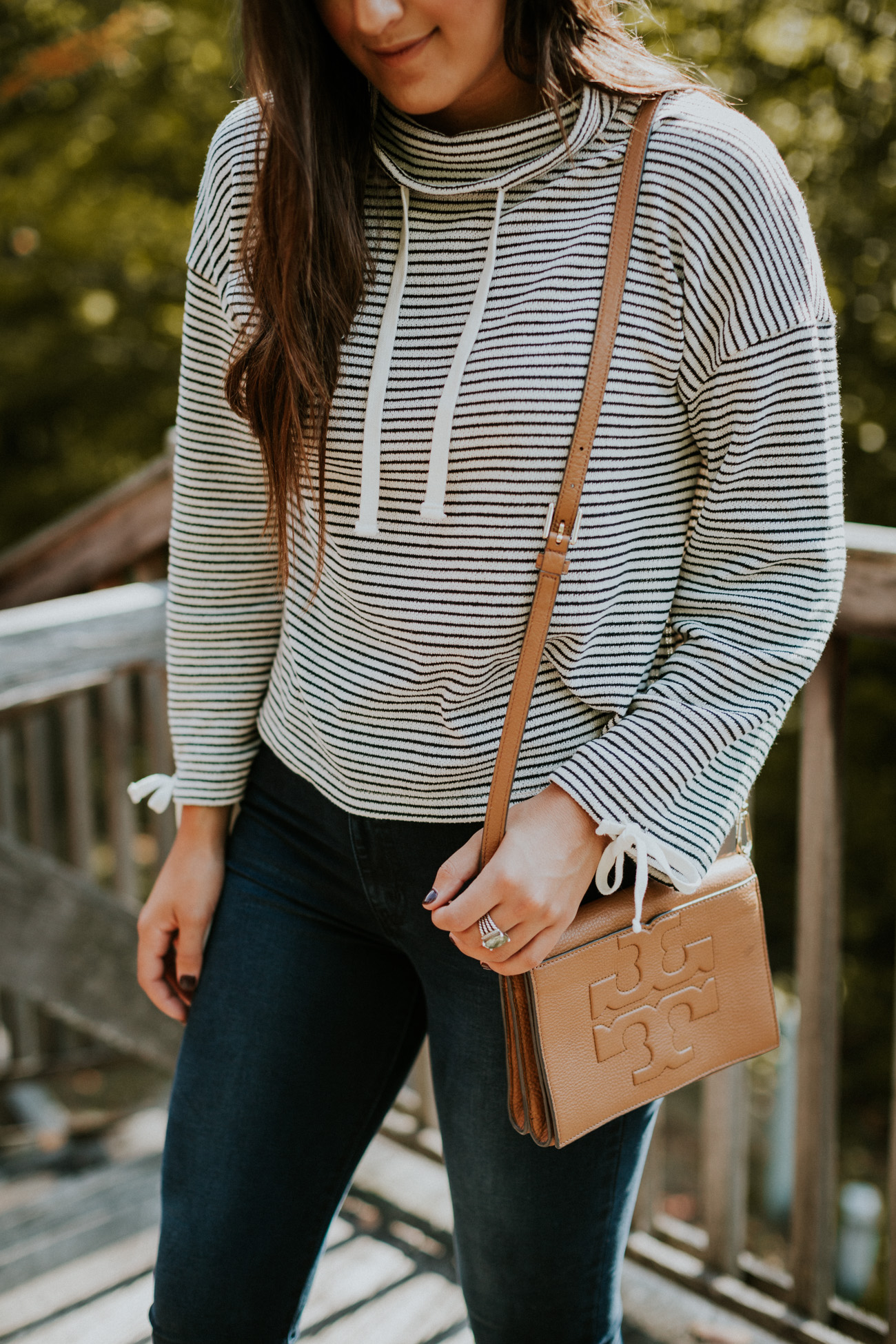 funnel neck pullover, stripe pullover, madewell funnel neck pullover, madewell pullover, madewell fall outfit, fall style, fall fashion, fall outfits, fall outfit ideas, duckboots, sperry's duck boots, bean boots, sperry boots, new hampshire travel, flume gorge // grace wainwright a southern drawl
