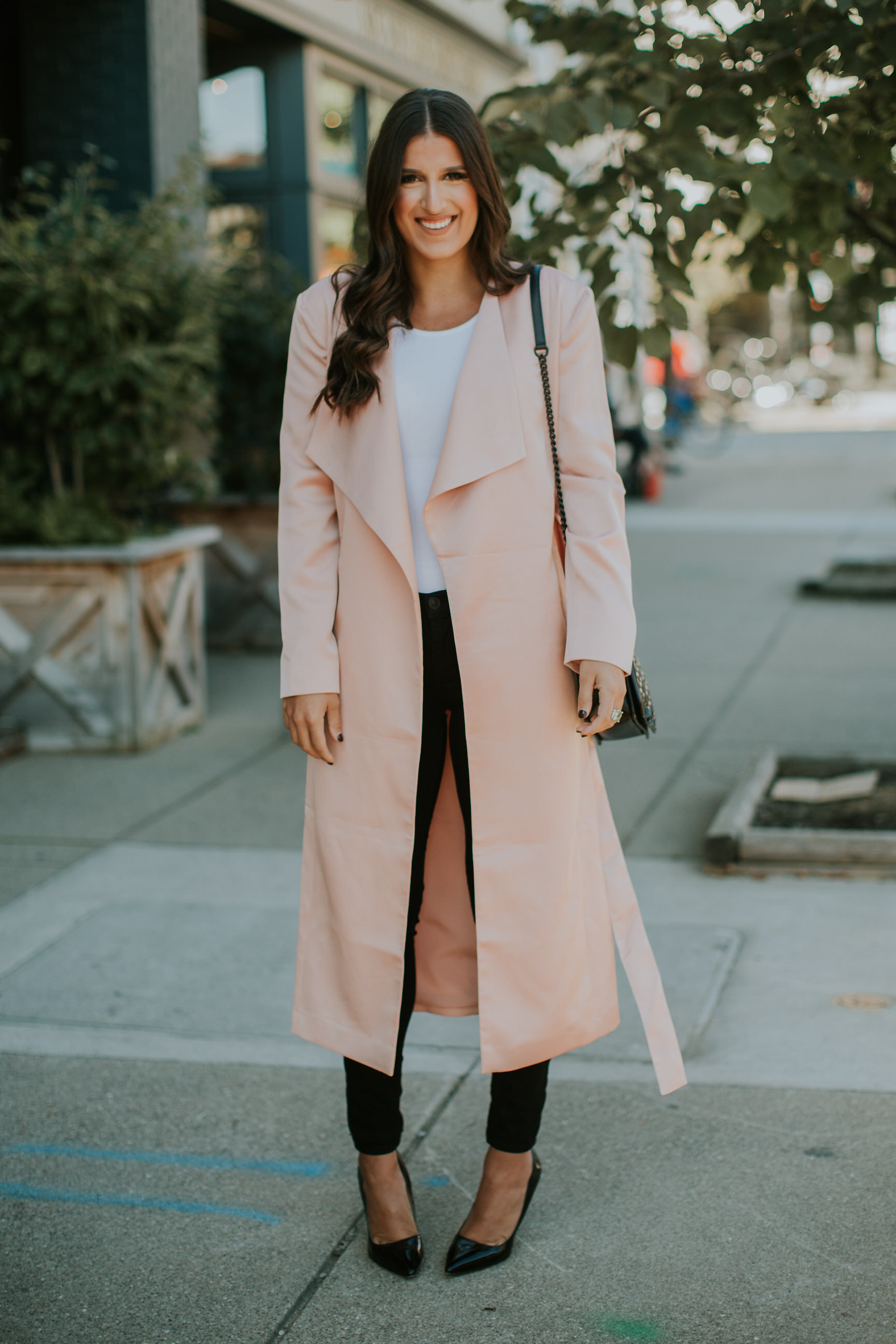 Pink Trench Coat | A Southern Drawl
