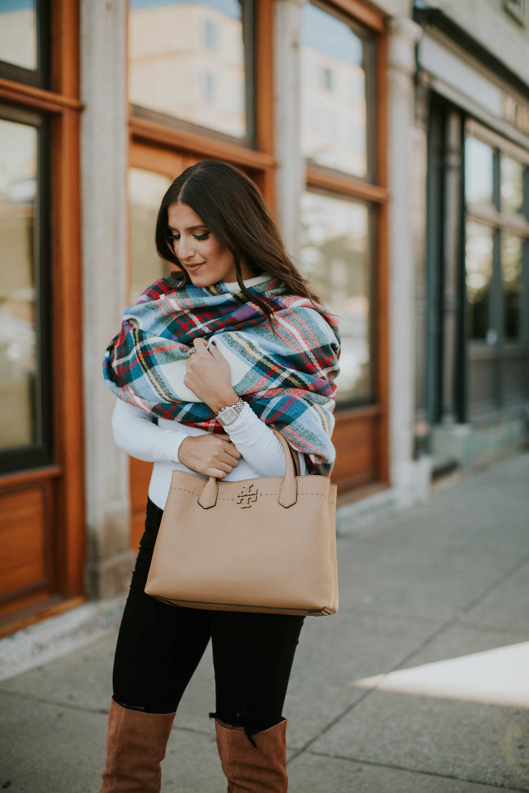 favorite plaid scarves, plaid blanket scarf, fall plaid scarf, asos scarf, oversized scarf, plaid scarves, best scarves // grace wainwright a southern drawl