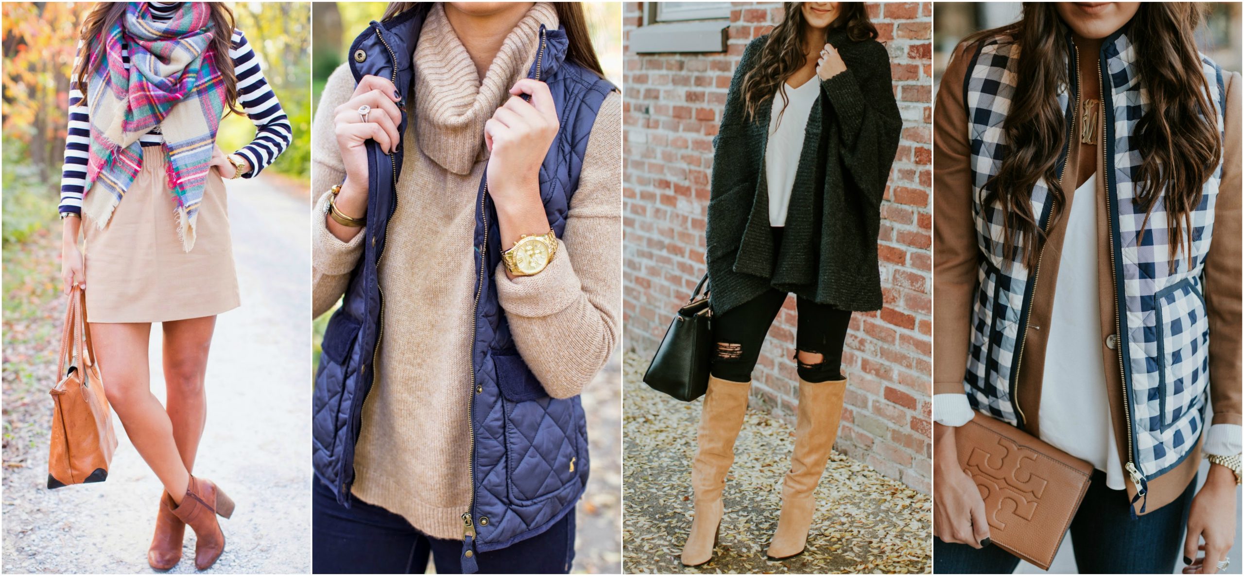 favorite fall outfits, fall style, fall fashion, fall outfits, fall inspiration, favorite fall style, fall recap, fall vests, quilted vests, j.crew fall outfit, fall jackets, fall coats, fall boots, fall booties, bean boots, duckboots, fall duckboots, fall stripes, fall plaid outfits, fall inspiration // grace wainwright a southern drawl