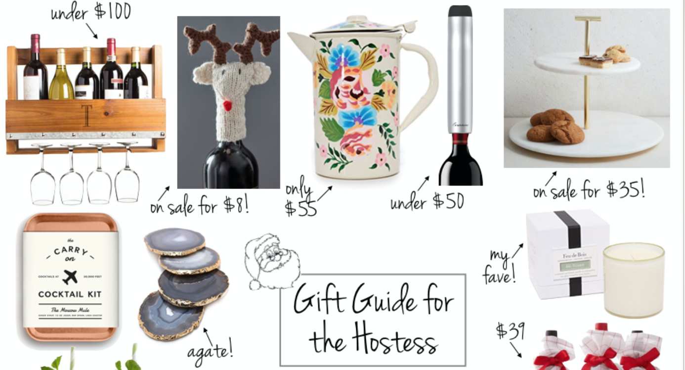 hostess gift guide, gift guide for the hostess, holiday gift guide, gifts for her, gift guide for her, christmas stocking stuffers, small holiday gifts, small christmas gifts, holiday gift ideas // grace wainwright a southern drawl