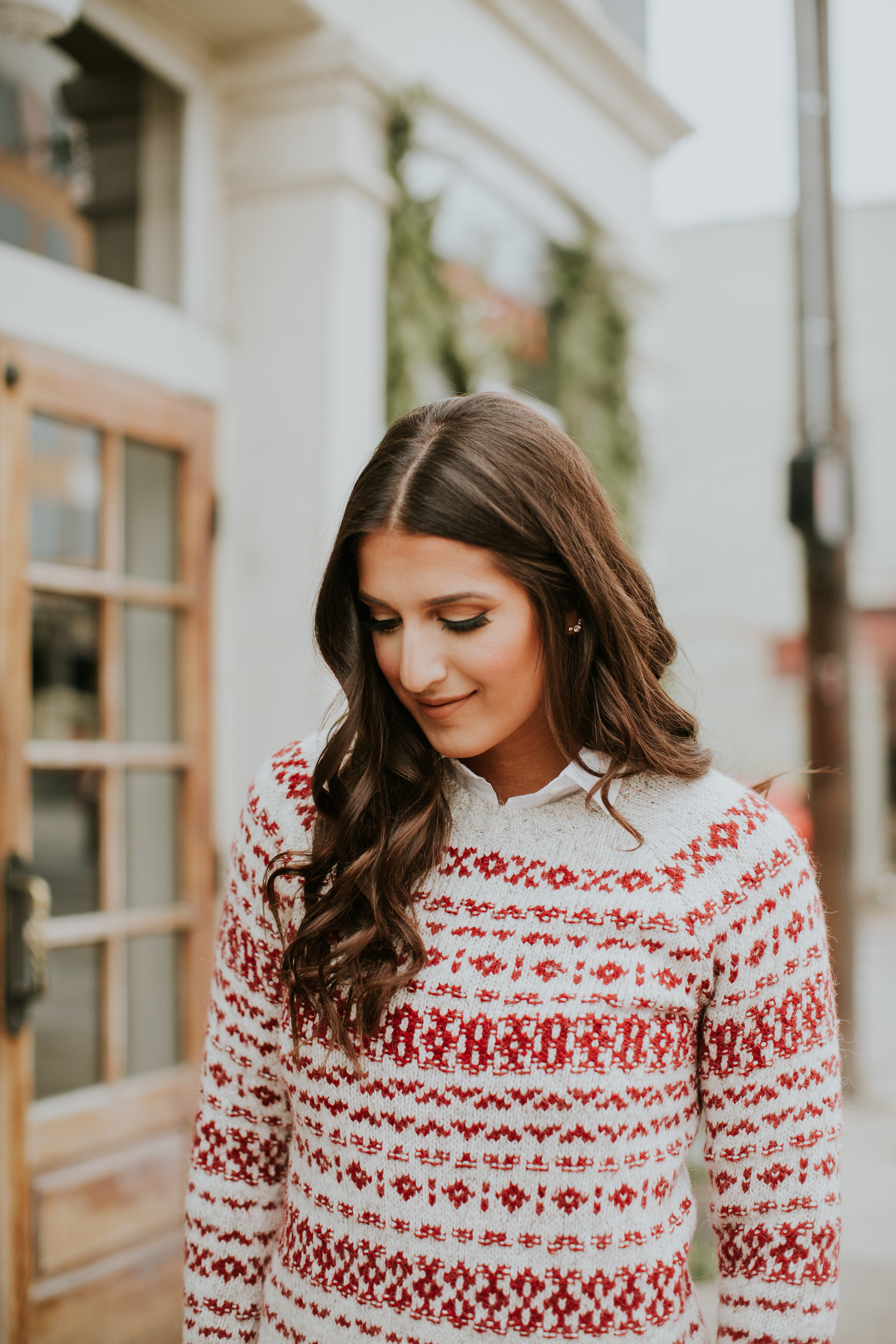 holiday sweater, fair isle sweater, holiday fair isle, abercrombie and fitch sweater, christmas sweater, christmas outfit, holiday outfit, winter style, winter fashion // grace wainwright a southern drawl