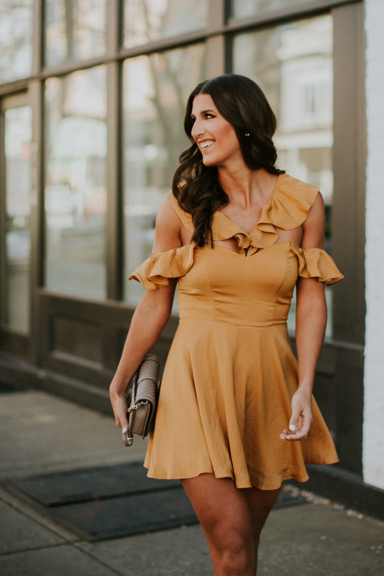 Gold Ruffles Gold Ruffle Dress | A Southern Drawl