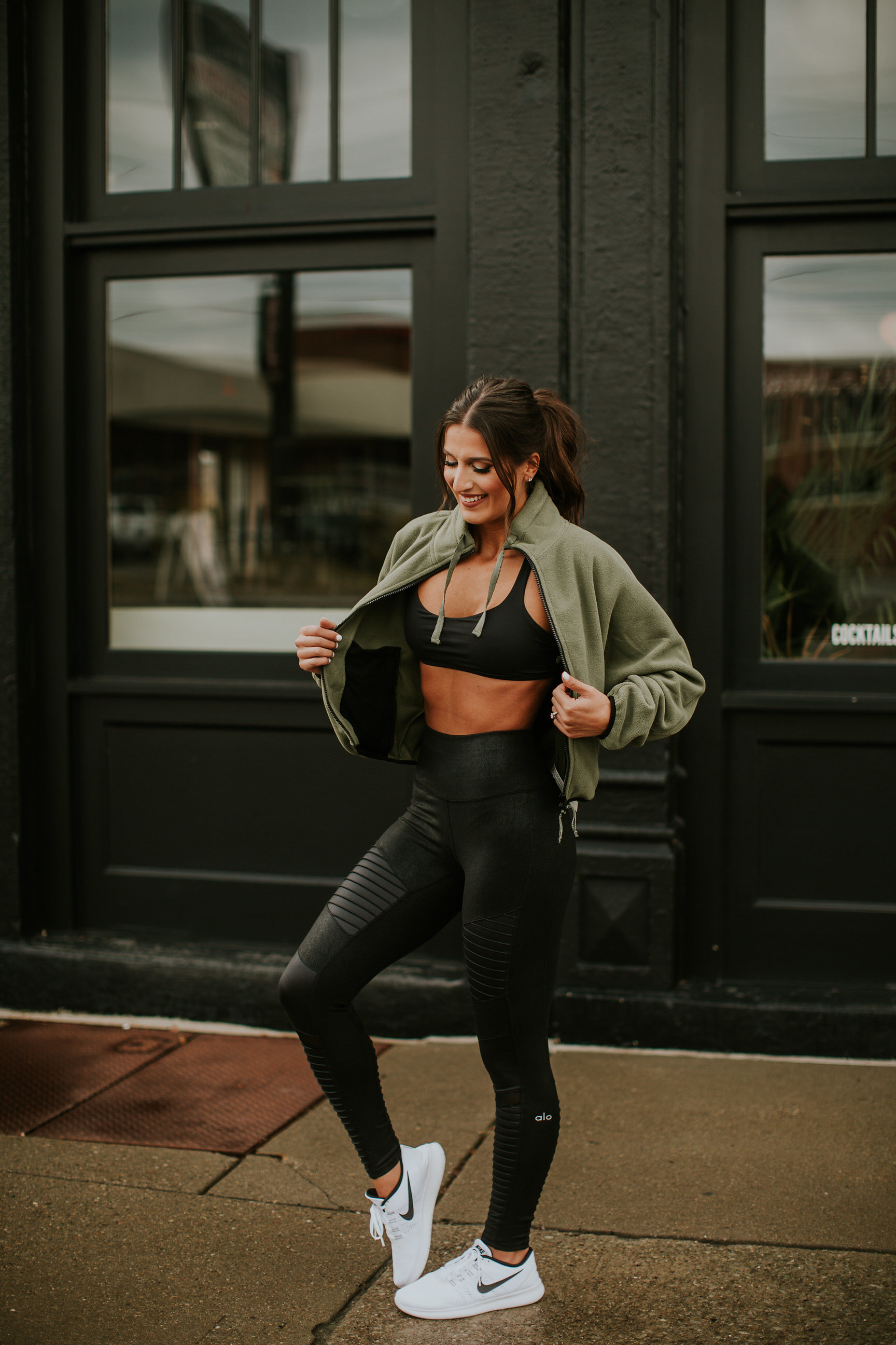 Free People Green Active Sports Bras