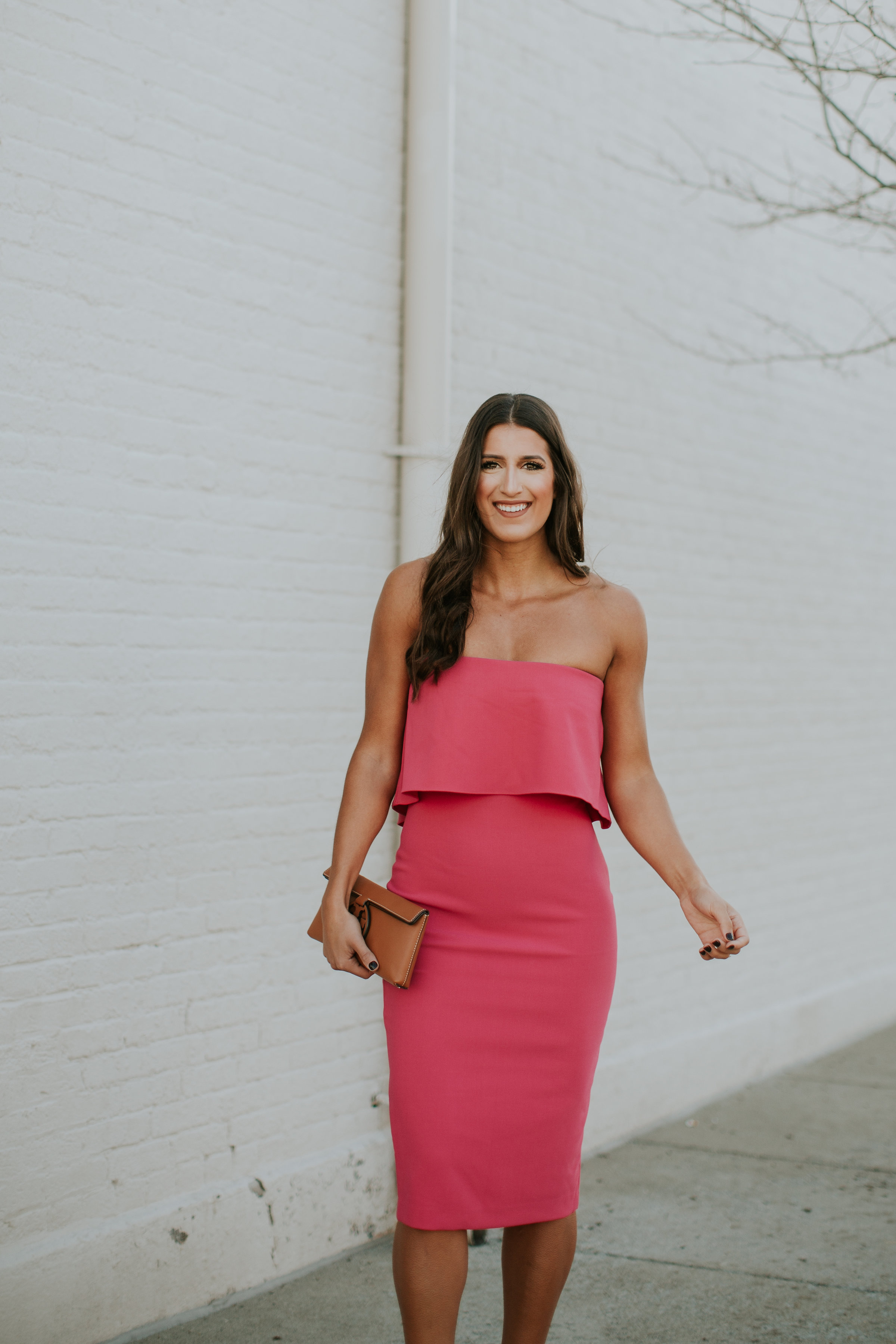 likely driggs dress, fuchsia strapless dress, likely dresses, likely nyc dresses, valentine's day dress, valentine's day outfits, valentine's day dresses, fuchsia dresses, strapless pink dress, date night outfit // grace wainwright a southern drawl