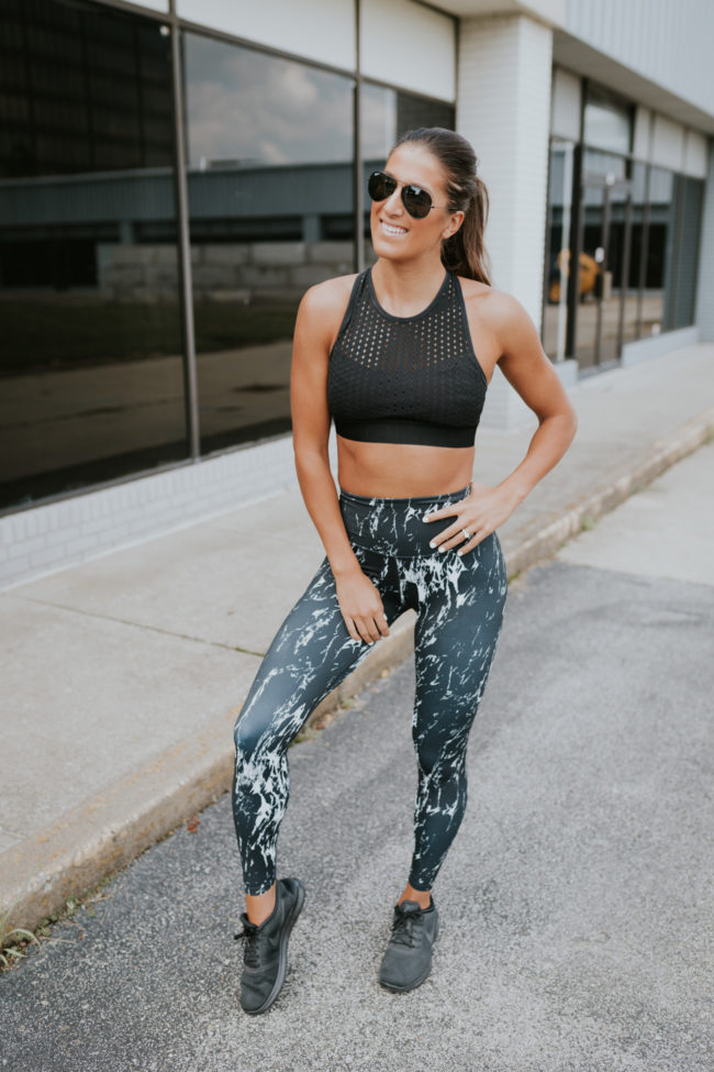Weekly Workout Routine: Marble Leggings | A Southern Drawl