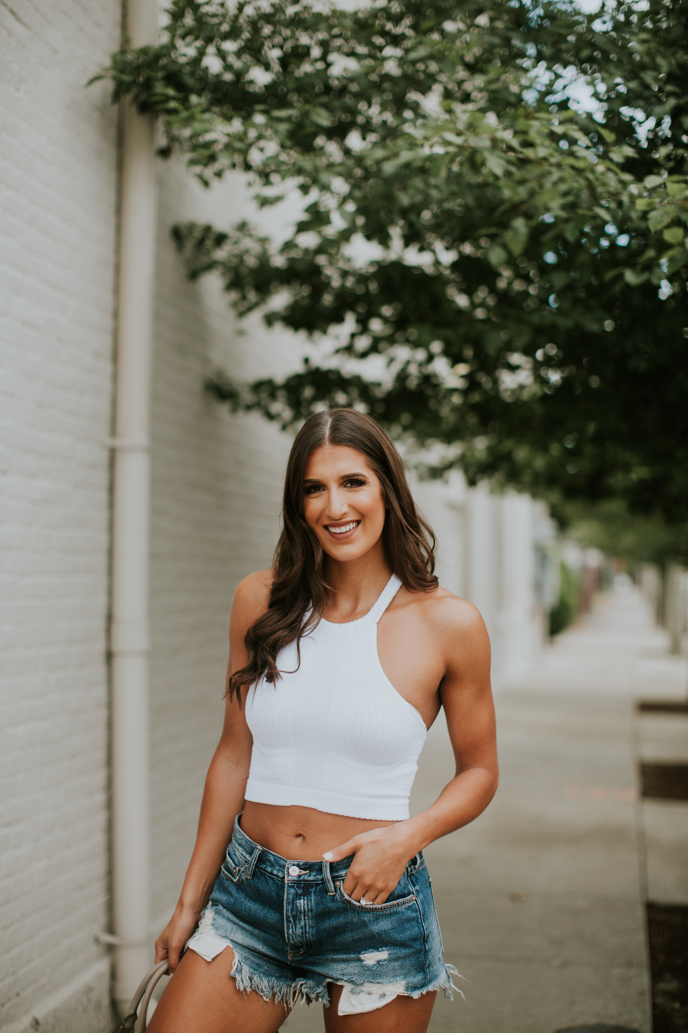 white crop tank, free people crop tank, casual outfit, casual date night outfit, casual style, casual fashion, basic crop tank, white tanks, slip on sneakers, sofft slip on sneakers // grace wainwright a southern drawl