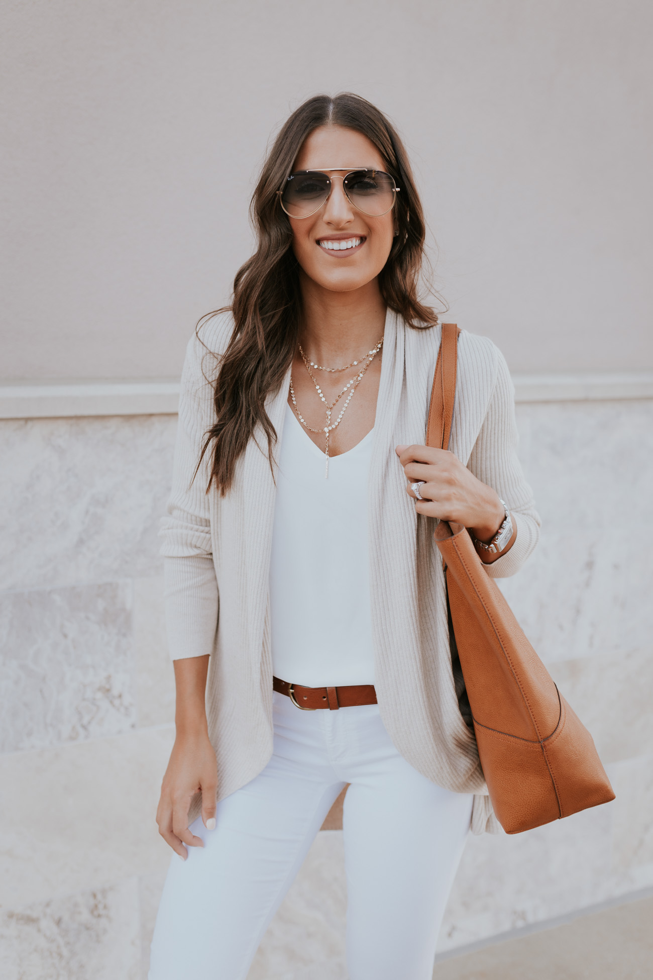 ribbed cardigan, neutral style, neutral fall style, neutral fall outfit, cute fall outfit, ray ban blaze aviators, ugg booties, ugg fall boots, fall booties, fall outfit ideas // grace wainwright grace white a southern drawl