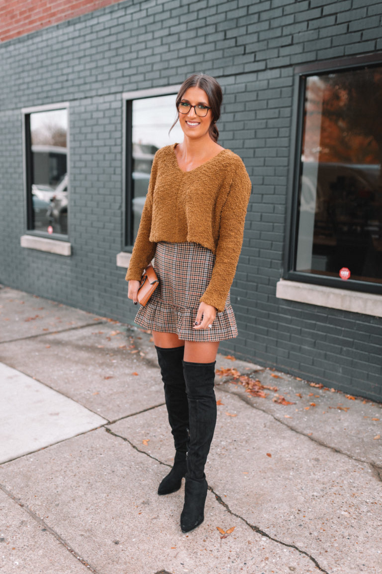 Houndstooth Mini Skirt | A Southern Drawl