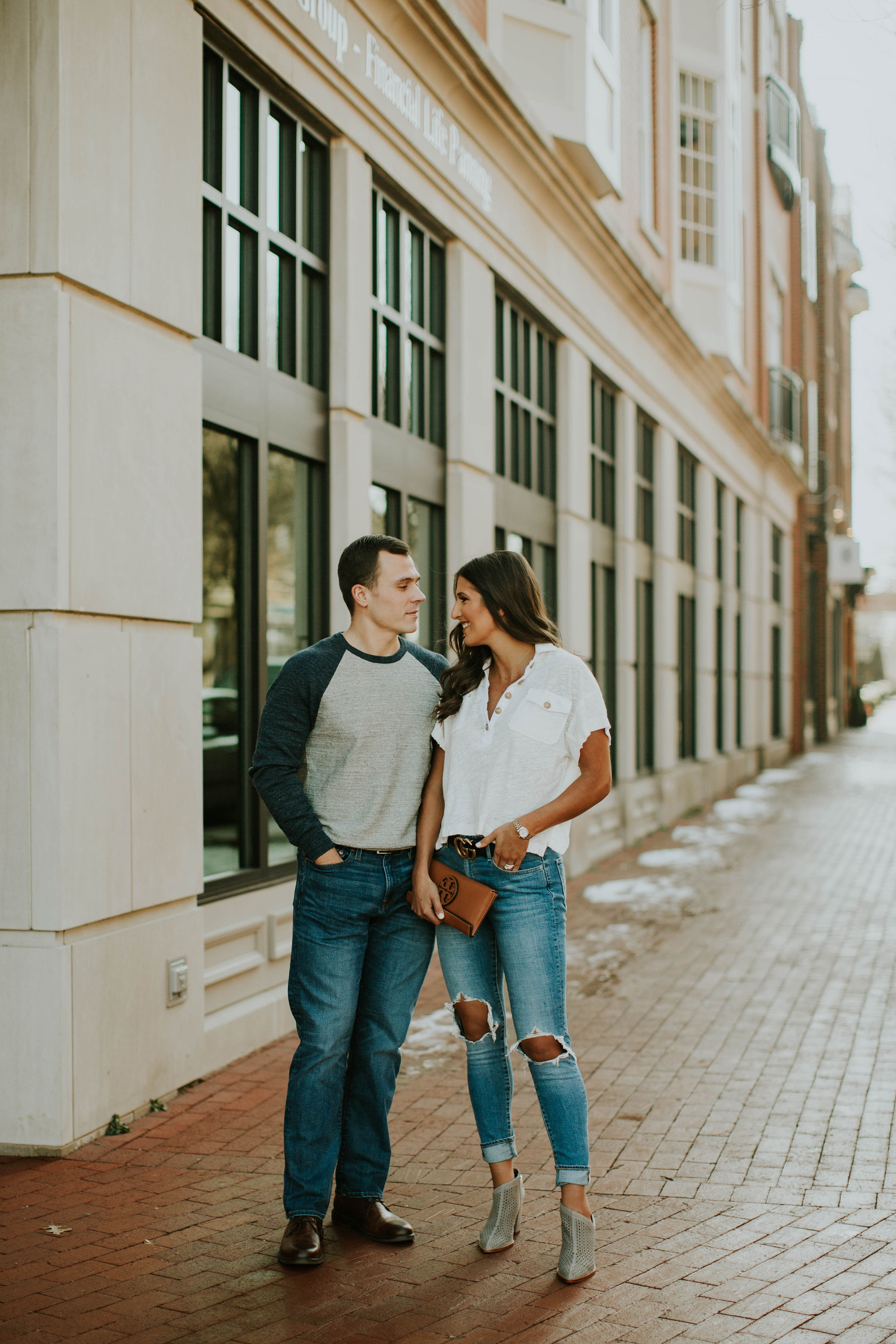 baseball tee, distressed jeans, simple white tee, couples style, couples fashion, couples goals, spring style, spring fashion, spring outfit, jordan white louisville, jordan white lawyer, grace white a southern drawl, kentucky blogger