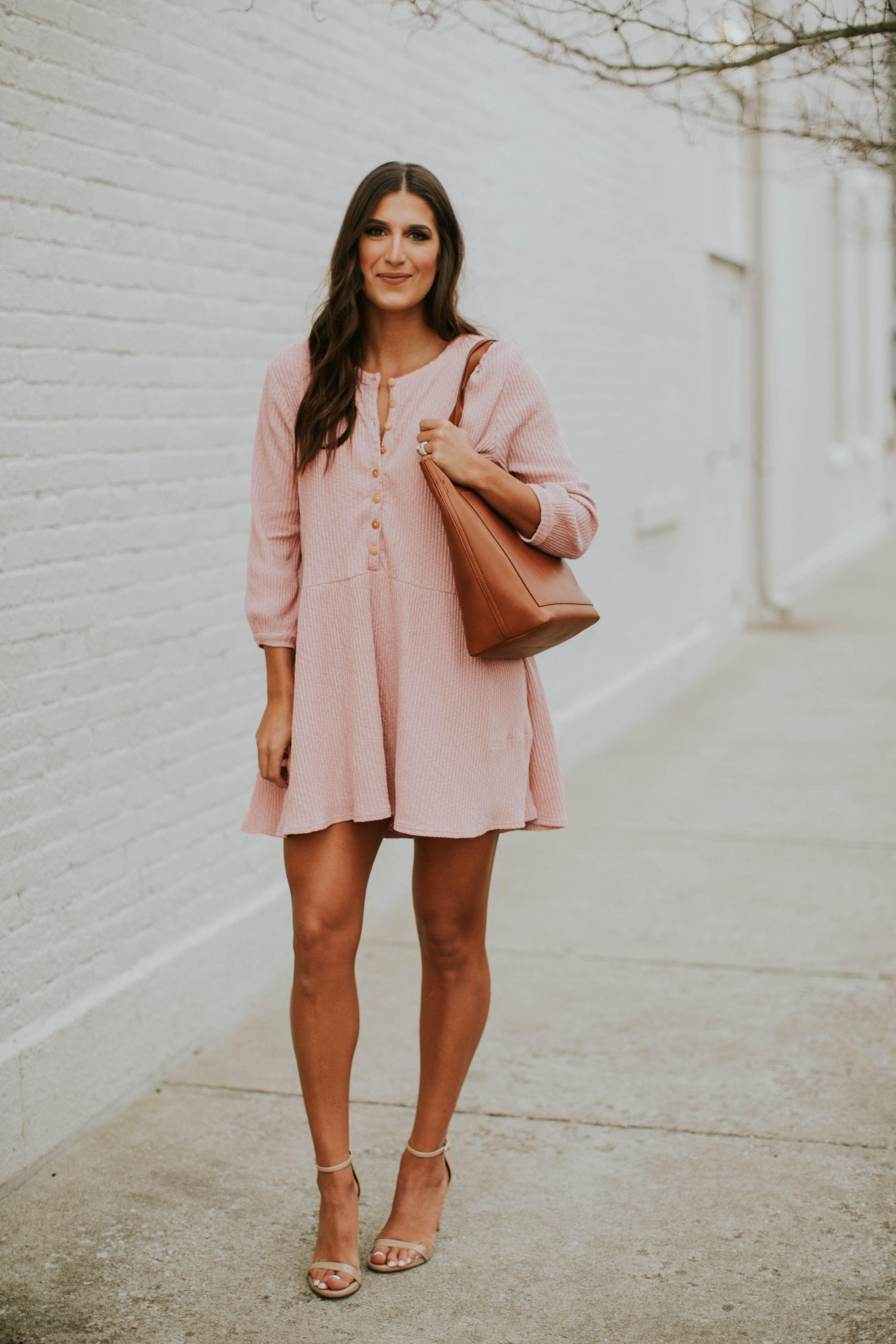 pink swing dress, free people dress, free people summer dress, pink dress, madewell transport tote, spring style, nordstrom dress, spring fashion, endless summer by free people // grace white a southern drawl