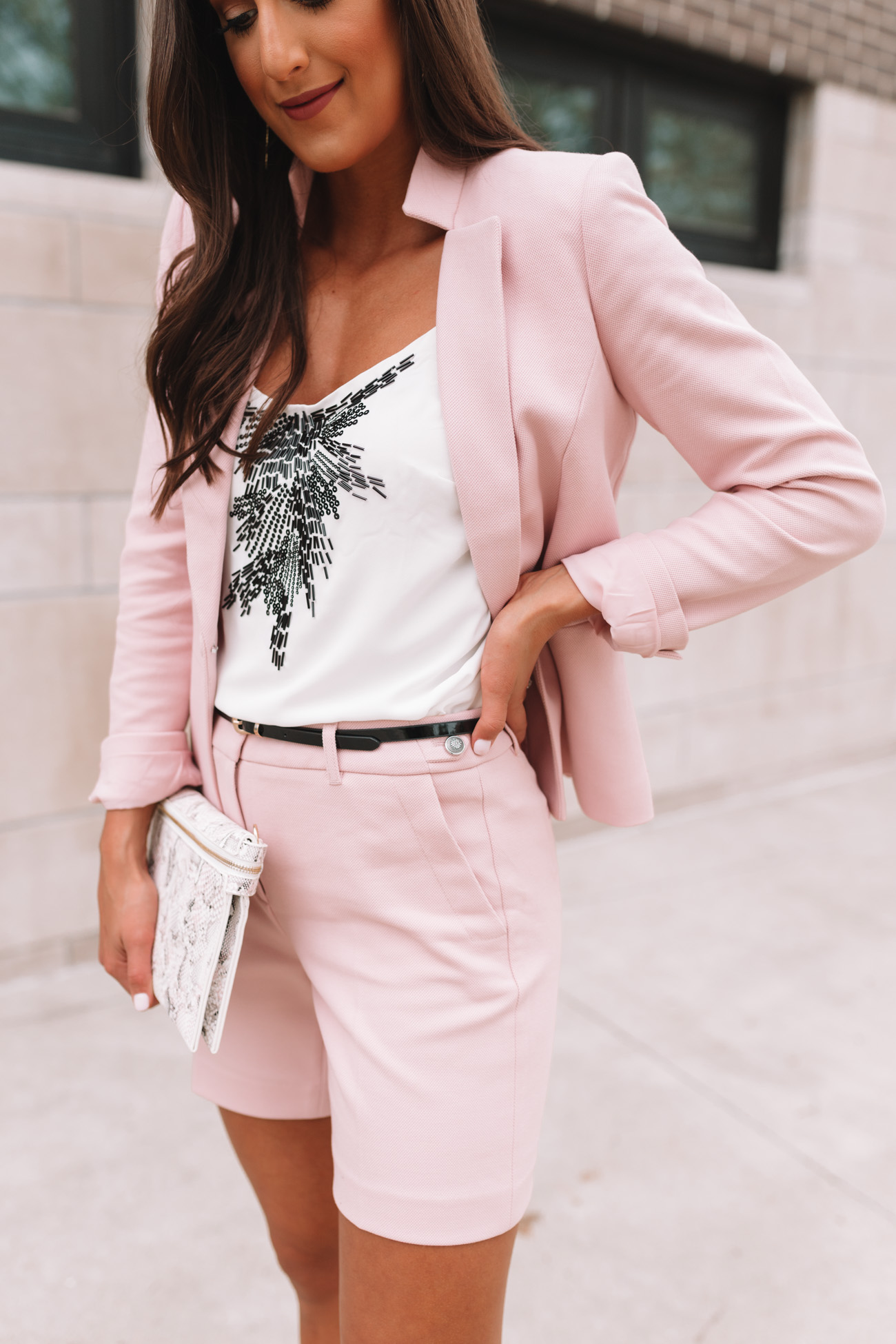 pink suit set, white house black market, pink blazer, spring outfit, easter sunday outfit, easter outfit, easter dress, workwear, pink workwear // grace white a southern drawl